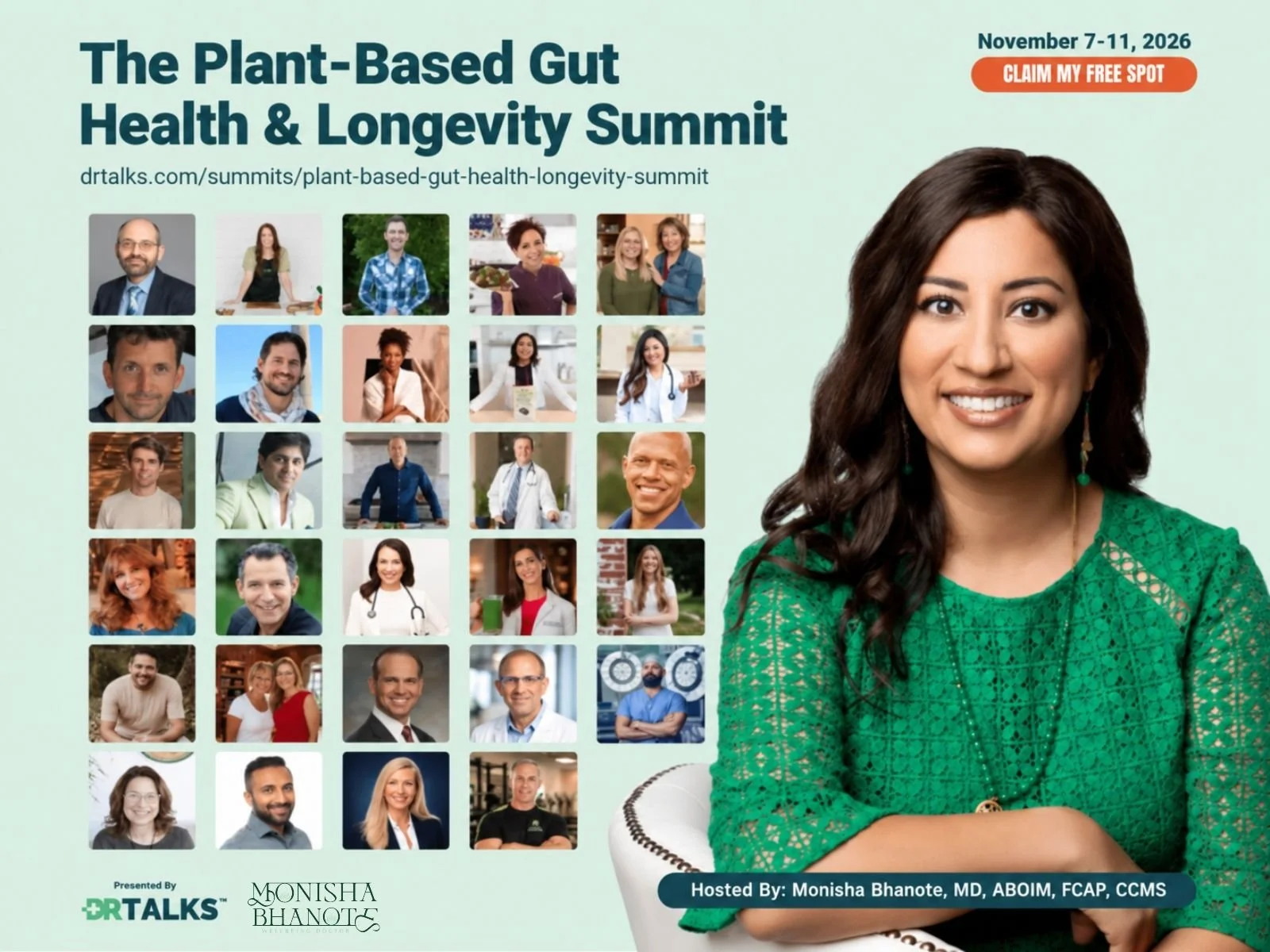 Plant Based Gut Health Summit | Dr. Monisha Bhanote