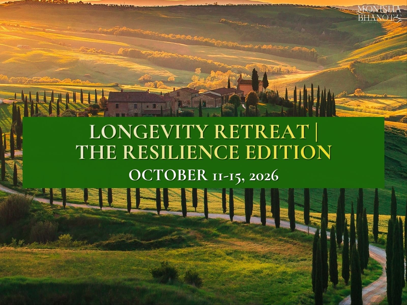 Longevity Retreat | Dr. Monisha Bhanote