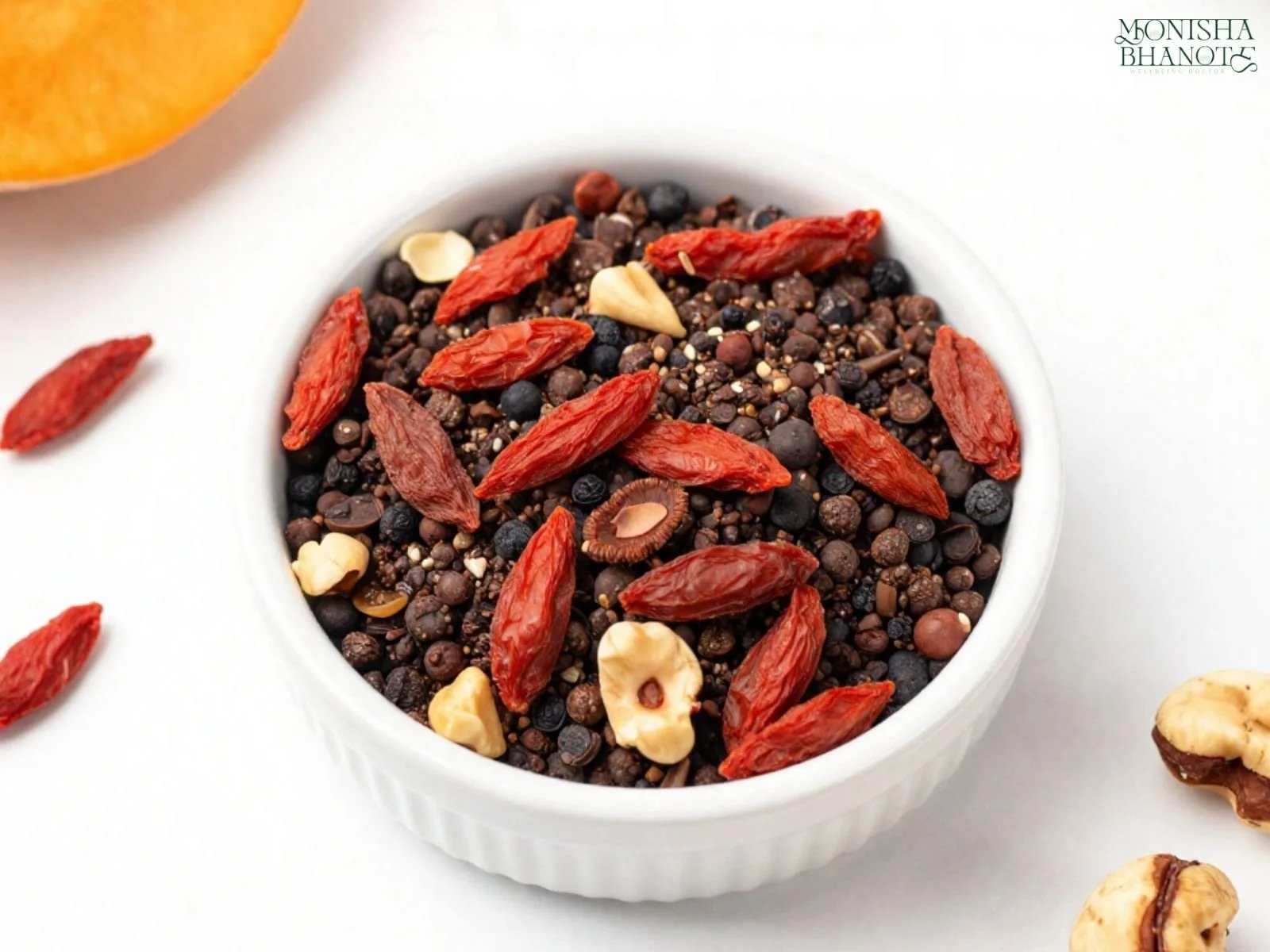 Goji berry trail mix recipe | Dr. Monisha Bhanote
