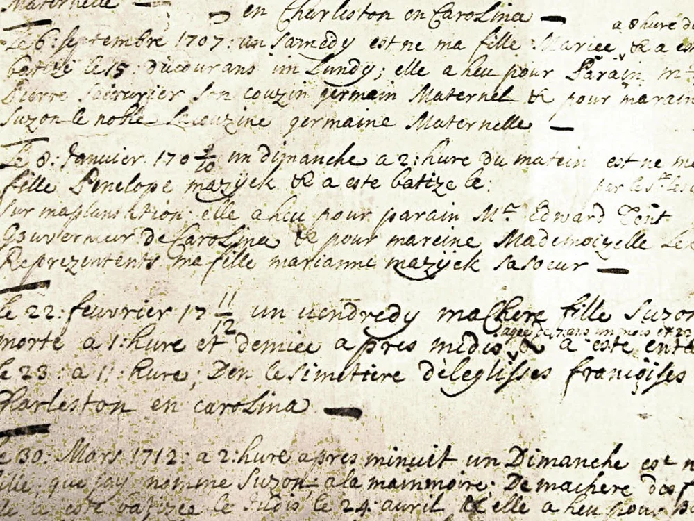 Huguenot Ancestor List — Huguenot Society of SC
