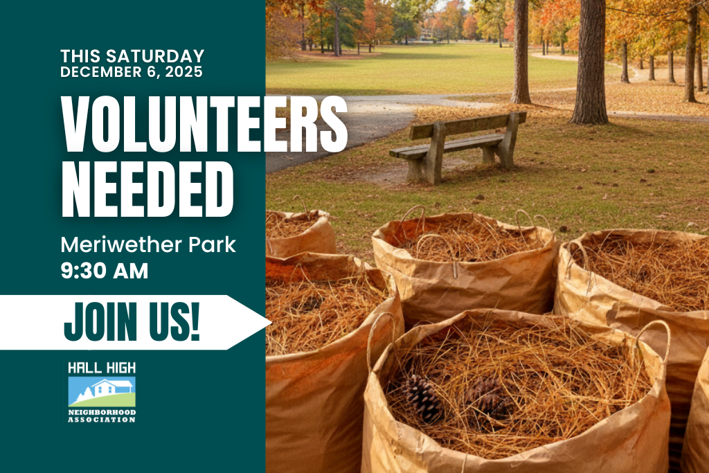 Saturday Morning Spruce-Up at Meriwether Park!