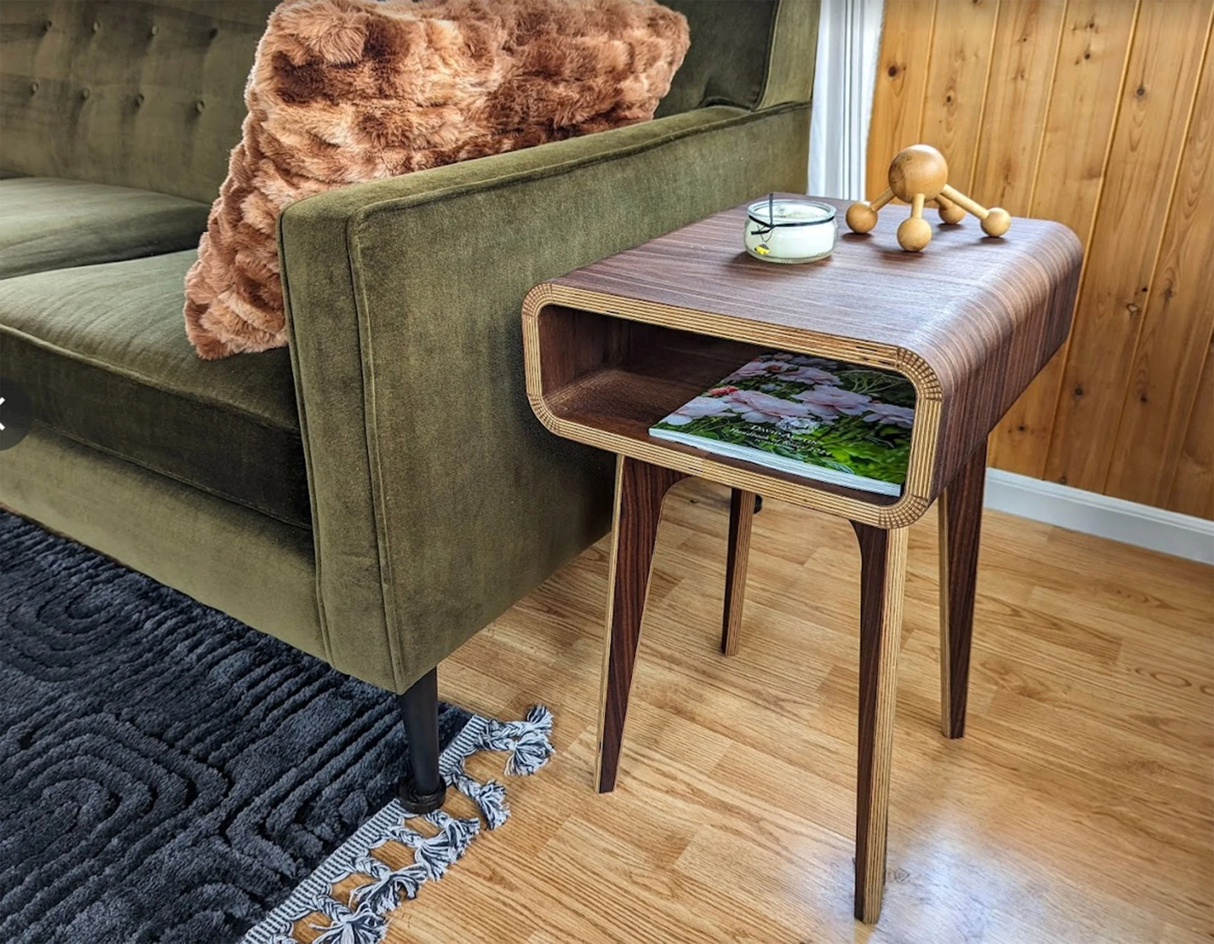 Nyc Mid Century Modern End Tables Wooden End Table Mid Century