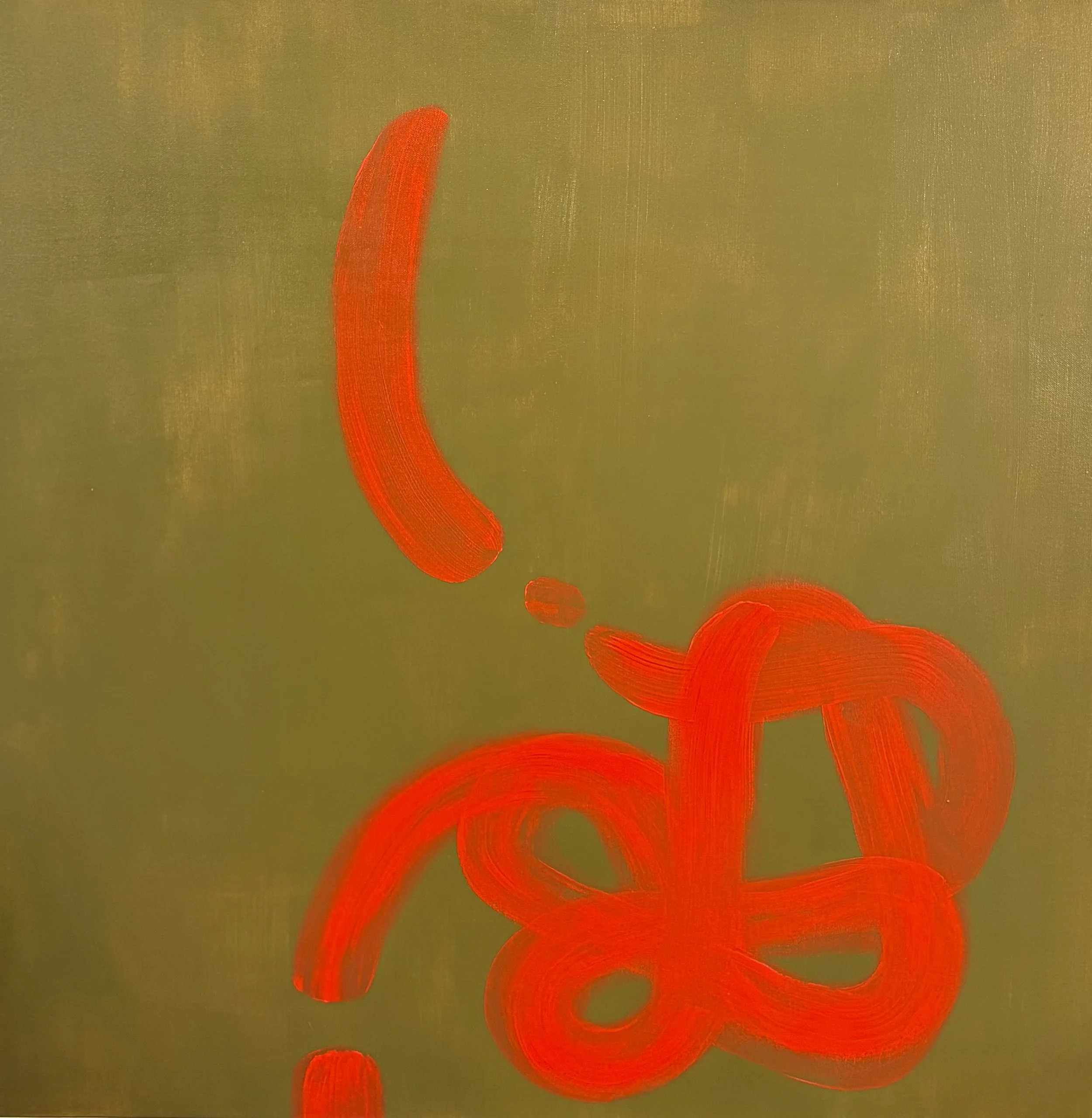 A small lie - Acrylic on Canvas - 36x36in
