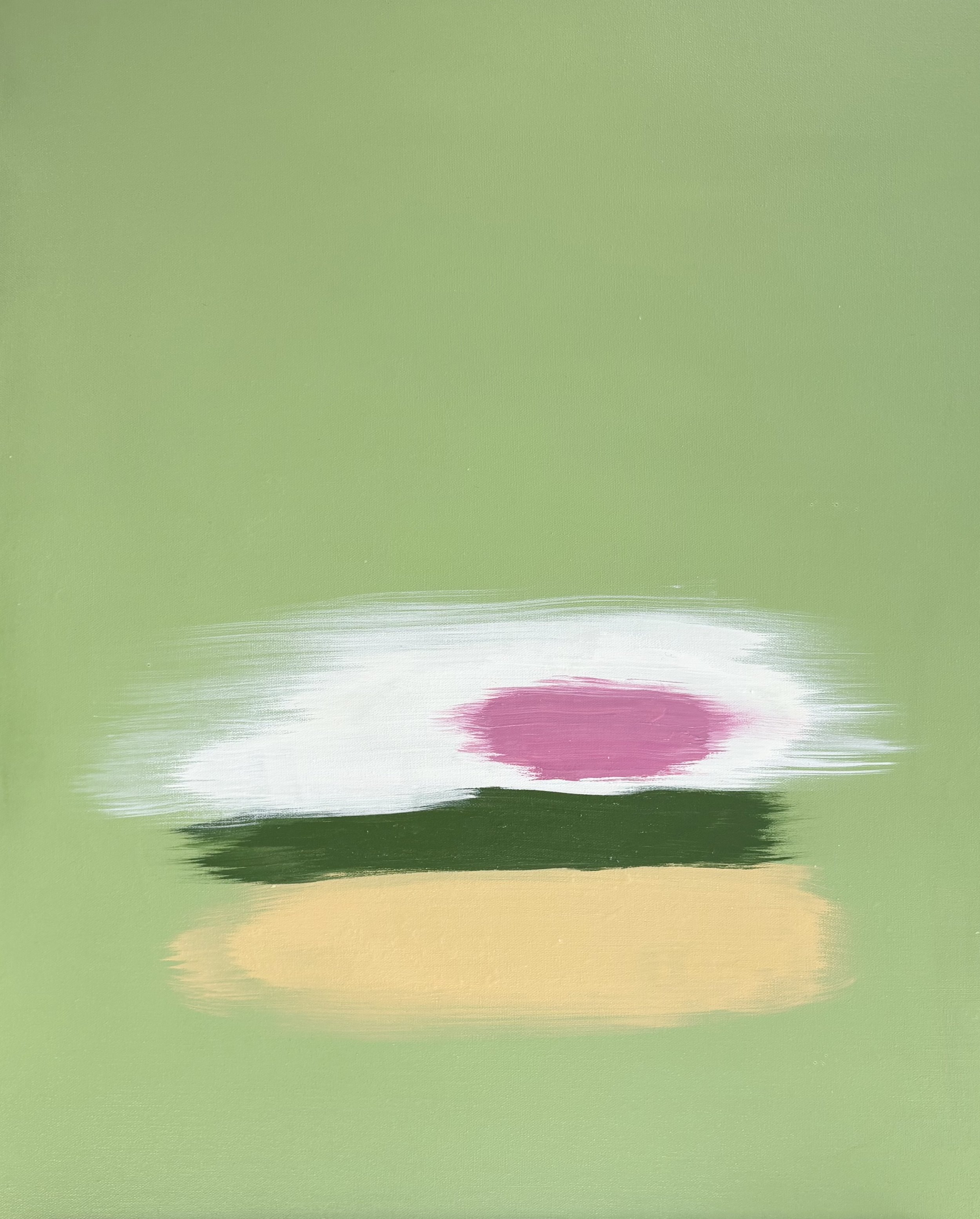 Flower in Sand/A Promise of Hope - Acrylic on Canvas - 24X30in