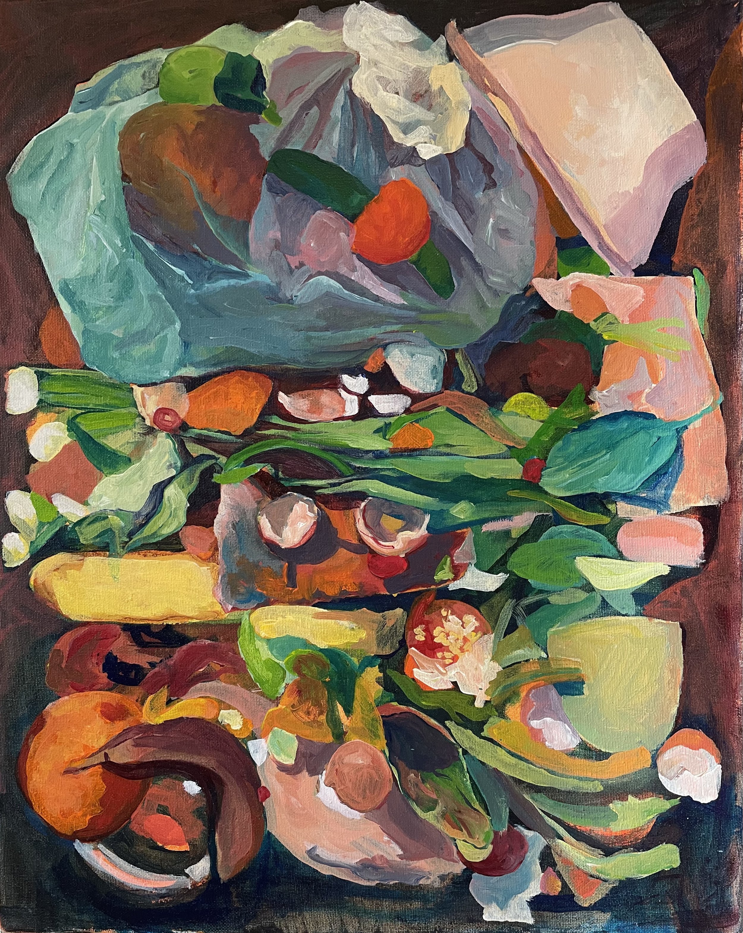 Acrylics on canvas, 16”x20”