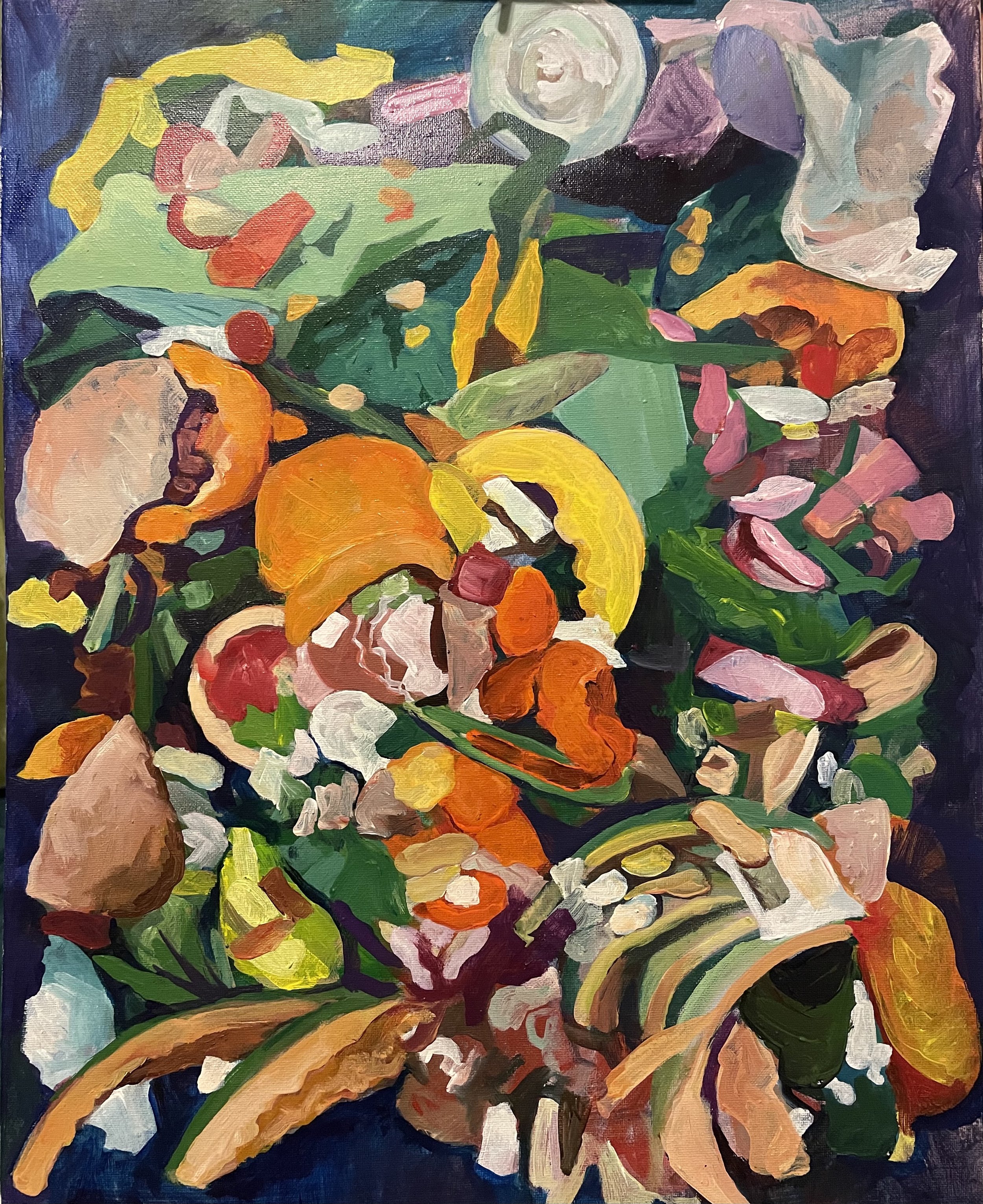 Acrylics on canvas, 16”x20”