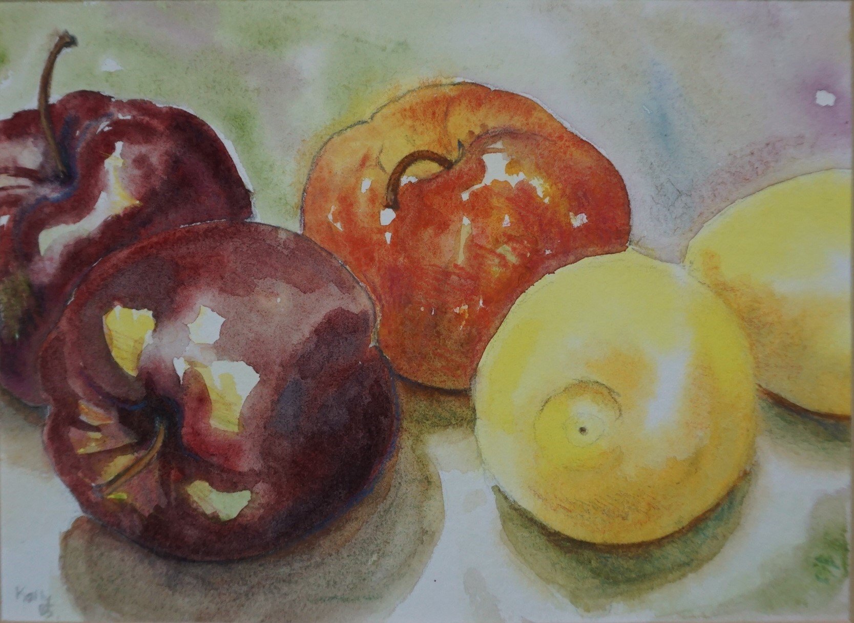 Harvest Apples, 2013 (Watercolour)