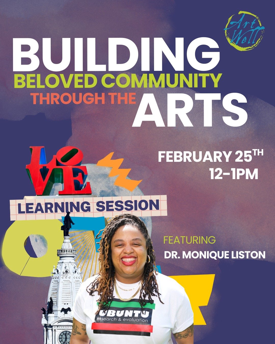 Don&rsquo;t miss our upcoming learning session! Join us February 25th at 12 PM ET for a lunch-and-learn style webinar exploring how artmaking can spark connection, care, and community.

To deepen the conversation, we're honored to welcome Dr. Monique