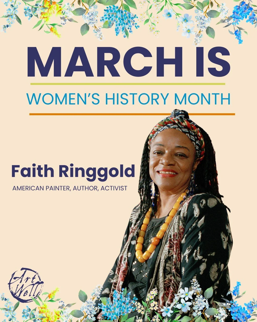 This Women&rsquo;s History Month, we&rsquo;re proudly honoring Faith Ringgold, a visionary who transformed storytelling into art and art into activism.

Born in Harlem in 1930, she grew up surrounded by creativity, resilience, and the pulse of Black 