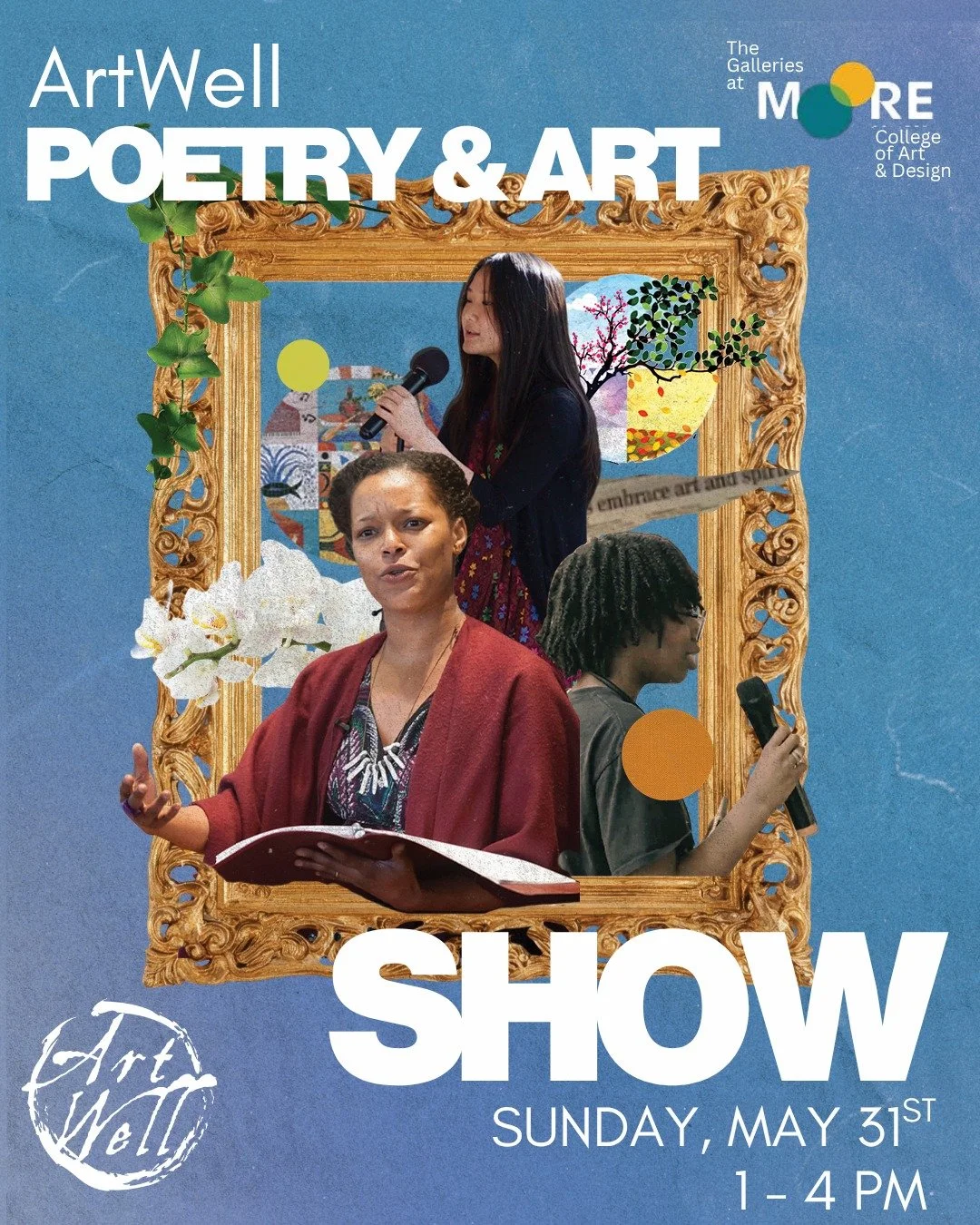Join us for the annual ArtWell Poetry &amp; Art Show at The Galleries at Moore College of Art and Design (@thegalleriesatmoore)!

The opening reception on Sunday, May 31st at 1-4 PM will be a celebratory and family-friendly evening honoring our youth