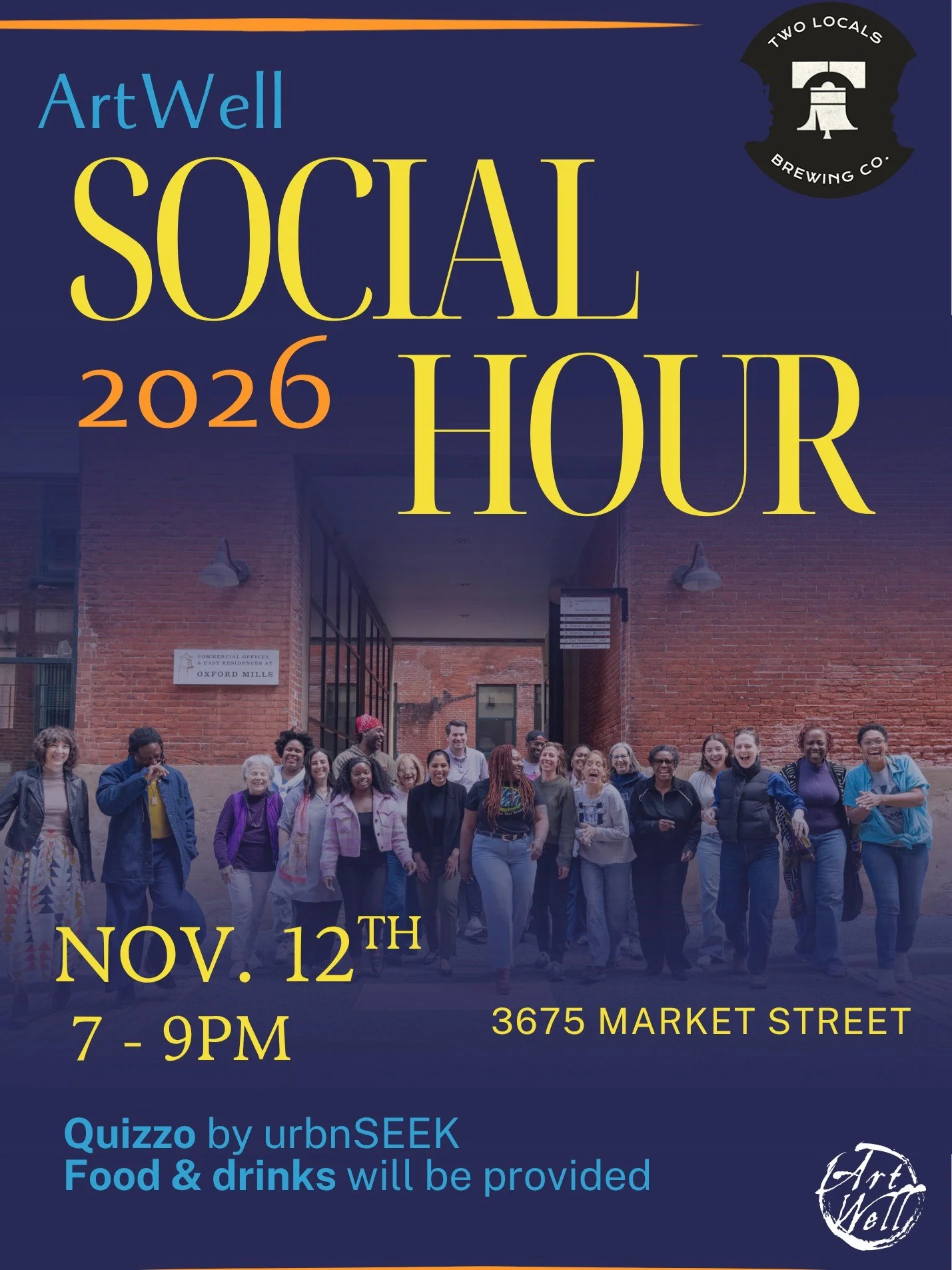 Fall is the perfect time to gather, connect, and enjoy good company! ArtWell is hosting a fun and casual community social at Two Locals Brewery (@twolocals) on November 12 from 7&ndash;9 PM. Enjoy delicious food, drinks, and lively game of Quizzo by 