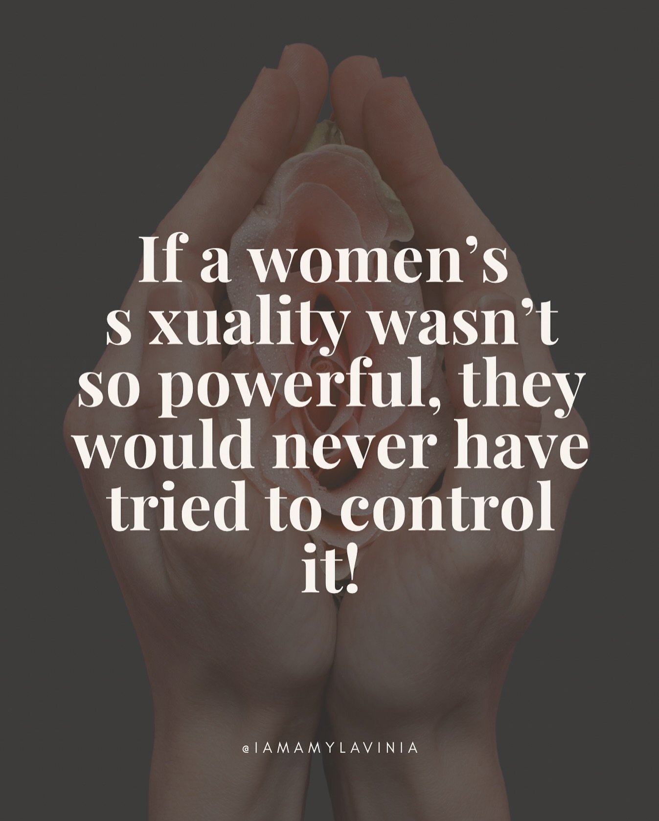 From burning women at the stake during witch trials, to locking them up in institutes under the guise of &ldquo;insanity&rdquo; to governing our wombs, sl * t shaming and creating a billion pound industry on women being degraded for male pleasure.

T