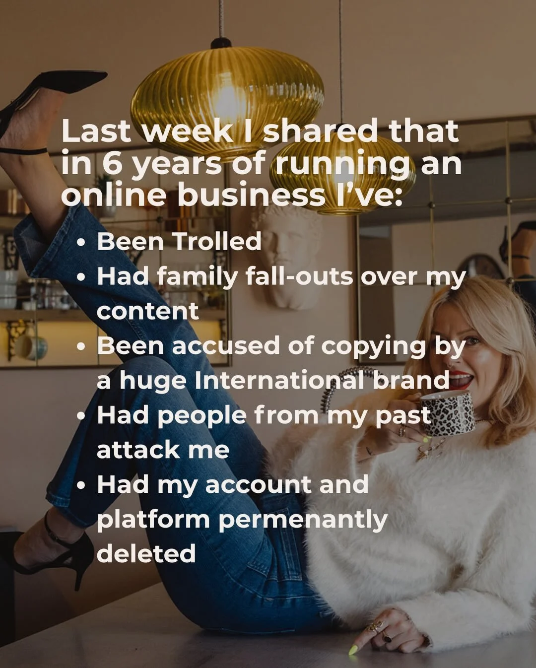 The Audacity is
6 weeks
6 live calls
Group coaching
Intimate support
Community Accountability
Audacious Challenges

This isn&rsquo;t about regulating your Nervous System, this is about radically moving out of freeze and fawn states that your business