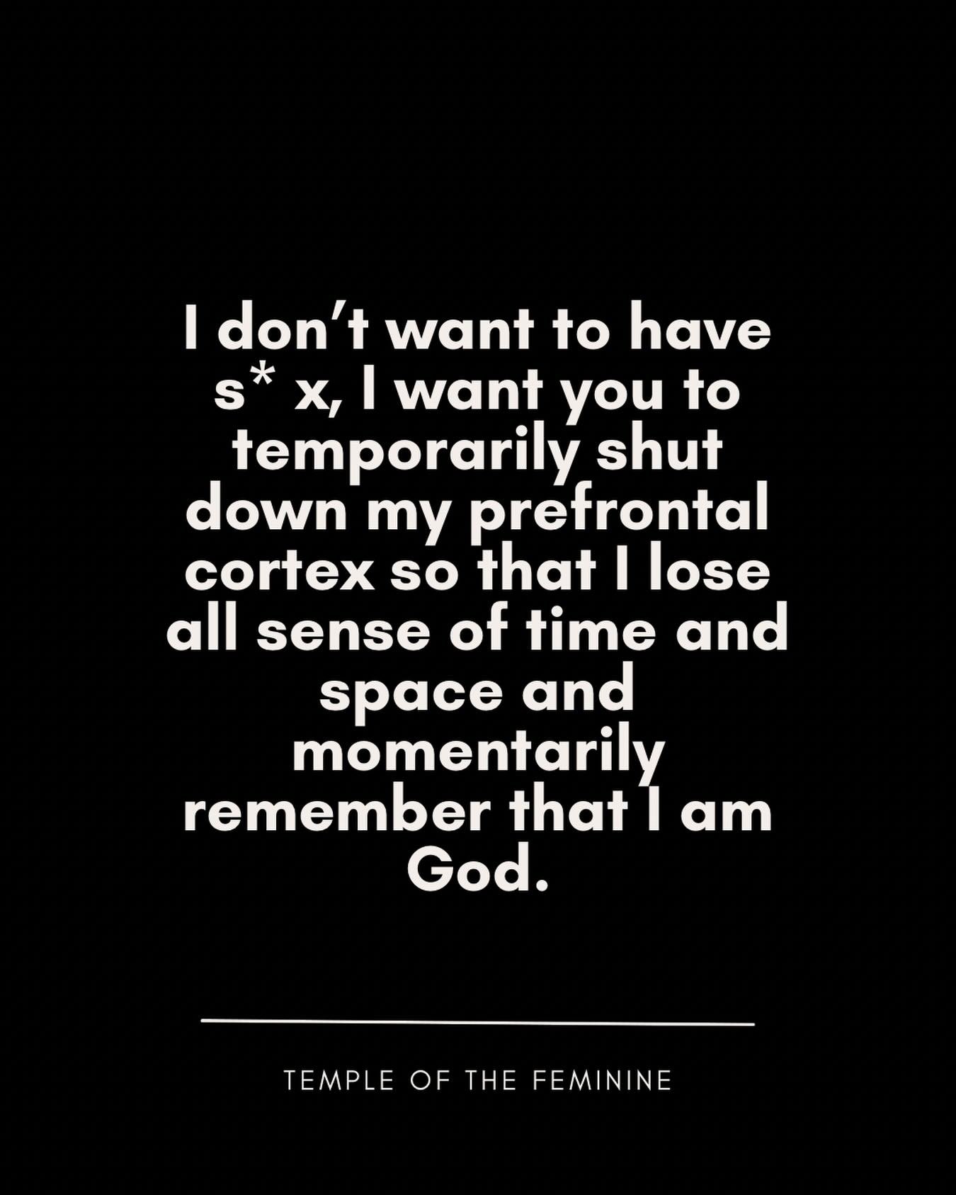 At the point of O, the prefrontal cortex shuts down.

This is the part of the brain responsible for decision making, rational thinking, logic and self awareness.

This momentary lapse can have you feeling like you lose yourself. Like all the edges th