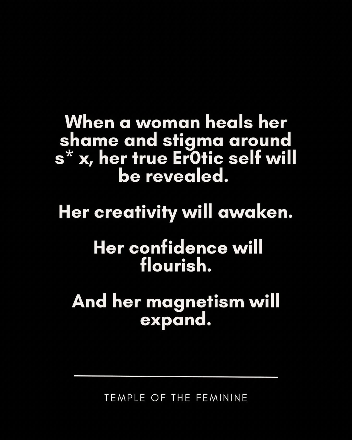 And all of this has nothing to do with actually having s* x, in the way we tend to think of it. In fact, a healed woman becomes an unf*ckablewith woman.

WAYS TO WORK WITH ME that are deep, embodied, somatic and utterly transformative.

Sign up in th