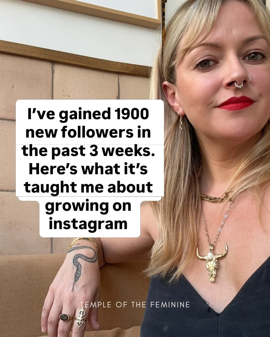 And this is after my account was removed for 8 months and randomly restored a couple of months ago.

Want to work social media in ways that feel good, build your business from a place of pleasure and feminine flow, work on the shadow stories that are