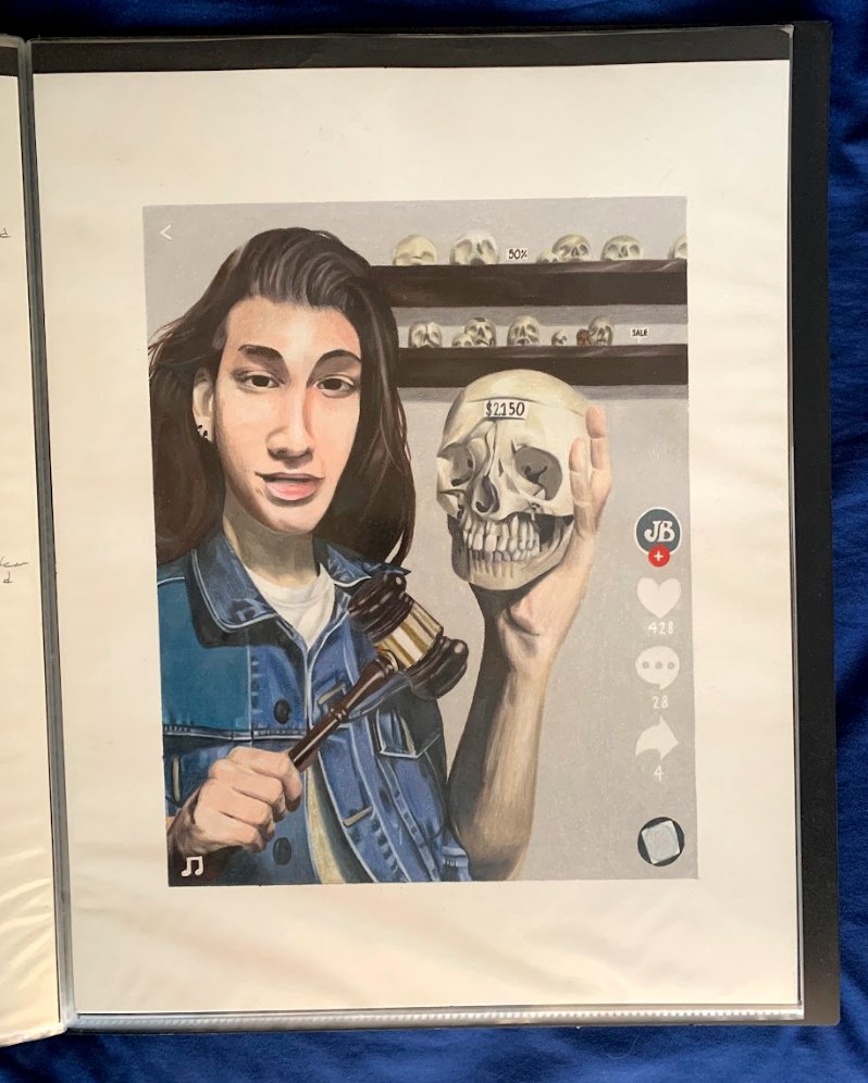 Owned Bones
Colored pencils on 2 ply Canson board