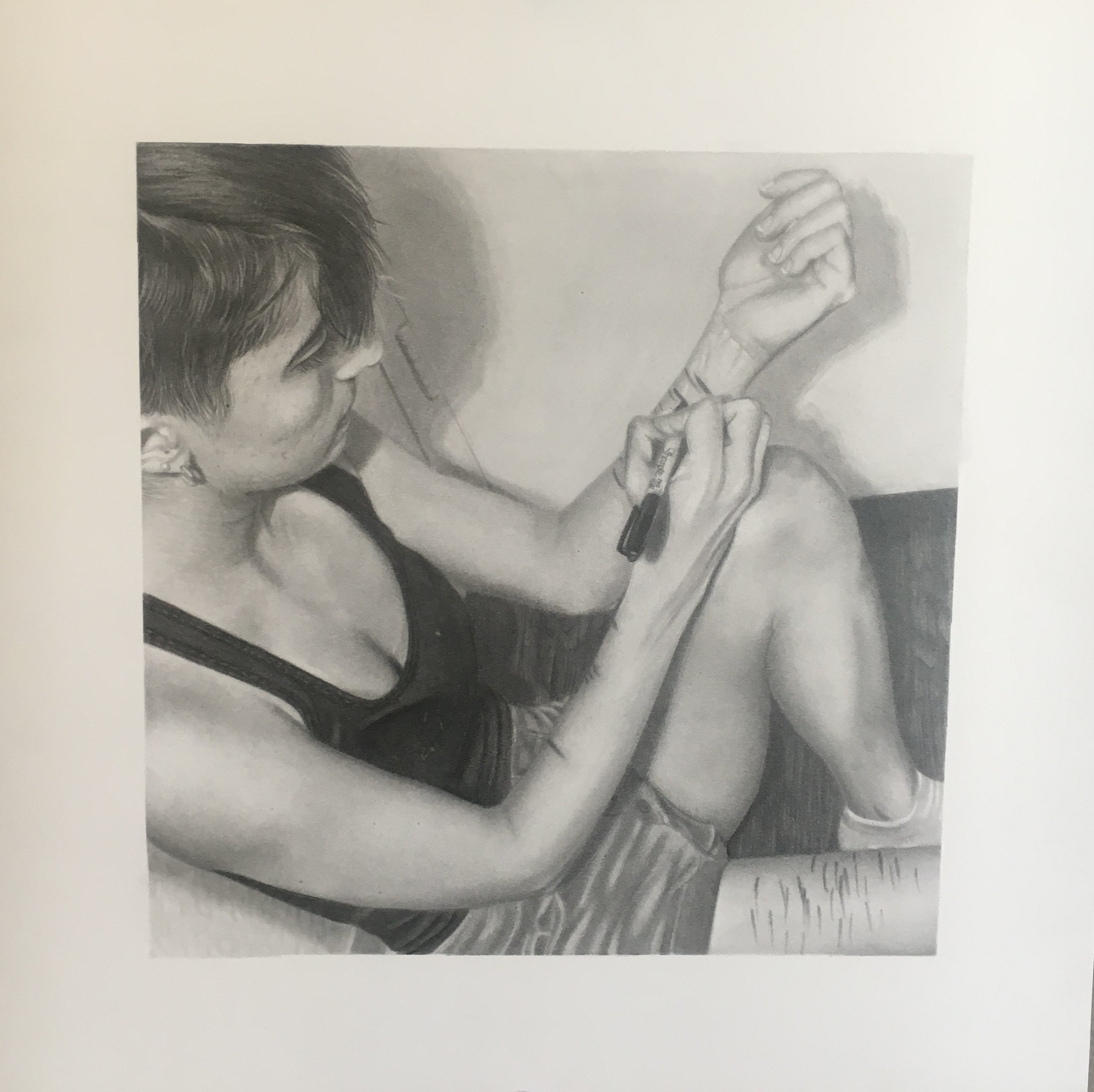 A Healthy Outlet
Graphite on Bristol paper