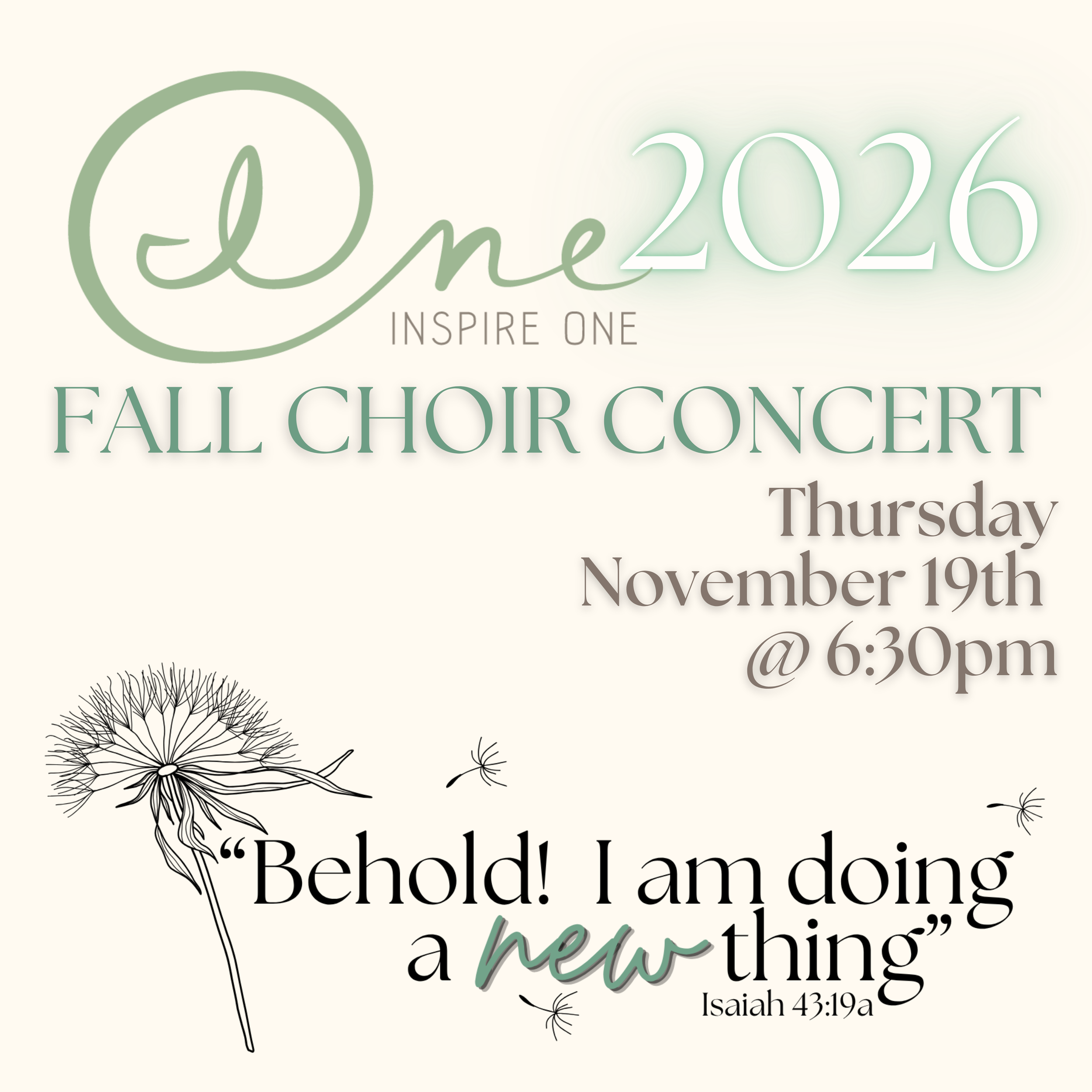 Fall Choir Concert