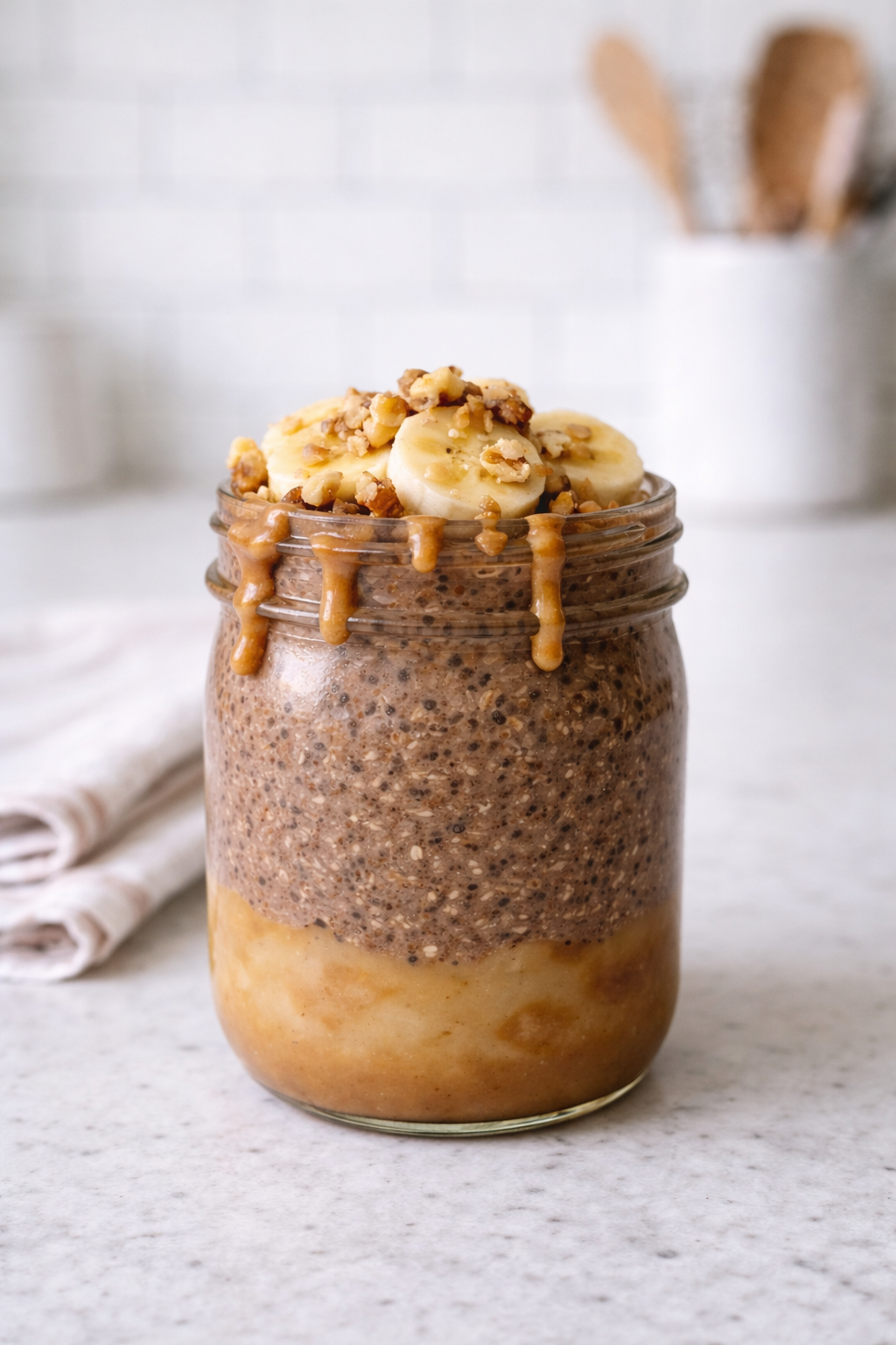 Cold Brew Mocha Protein Overnight Chia Oats 