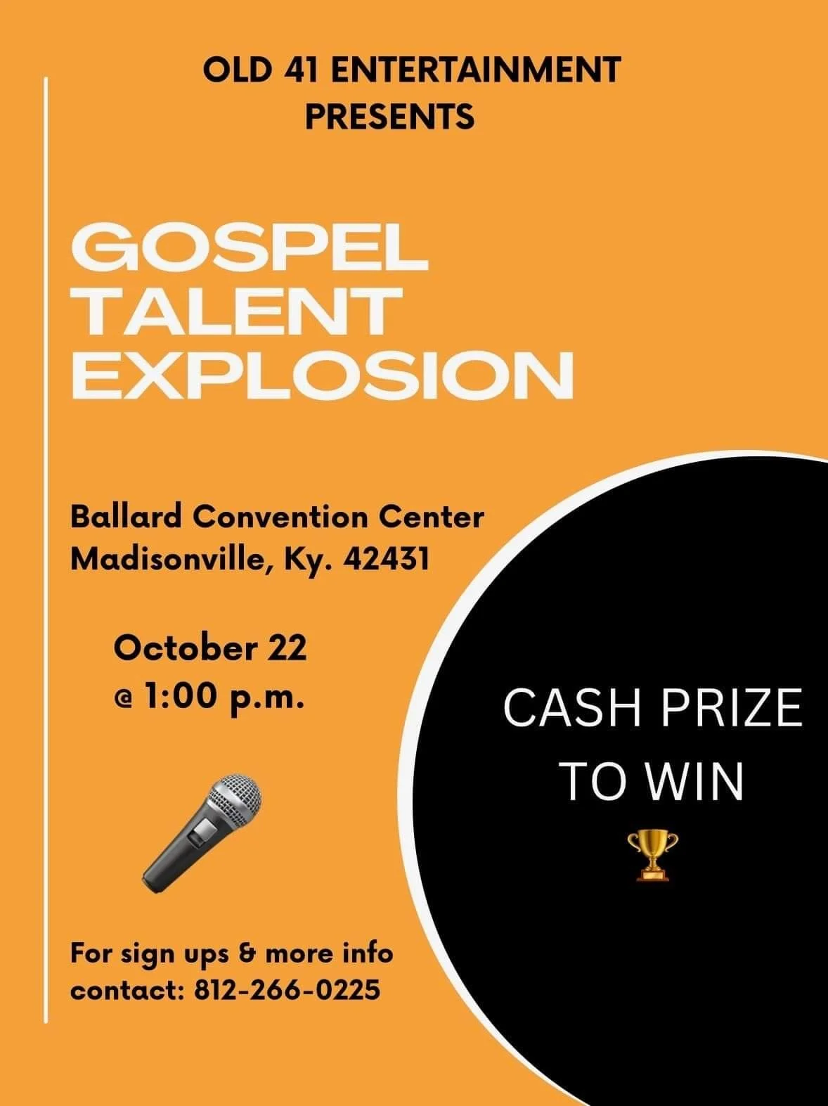 Old 41 Entertainment Presents: Gospel and Talent Explosion