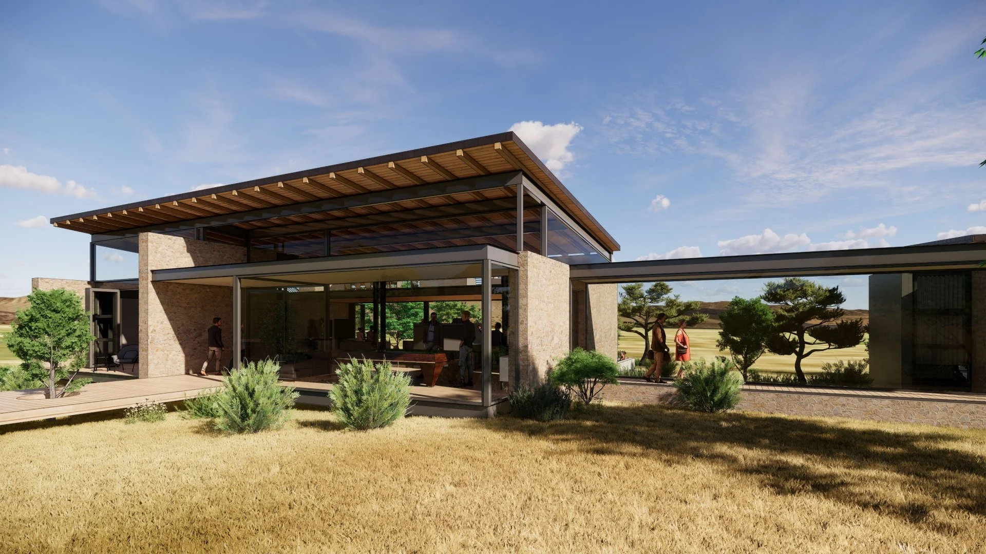 Main building ank Link to Chalets