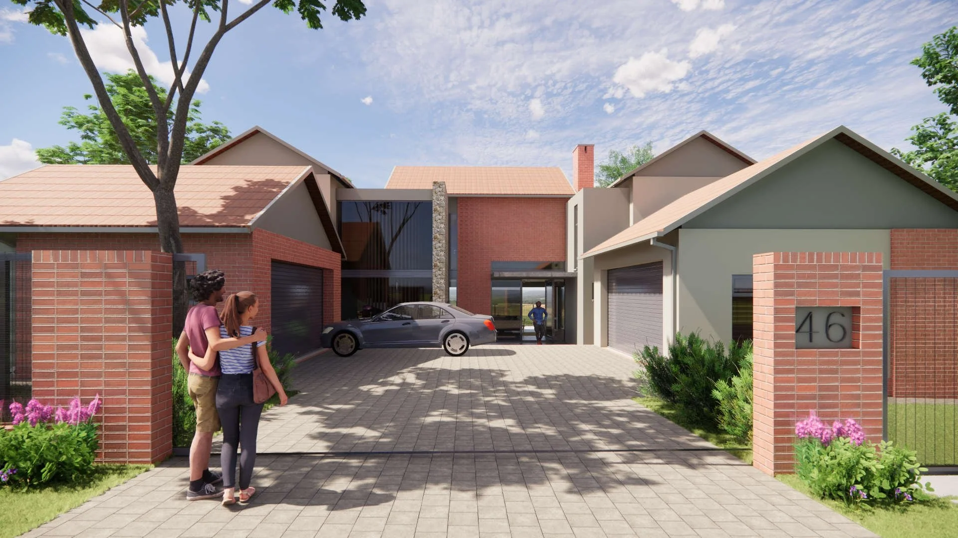 Street Facade & Driveway