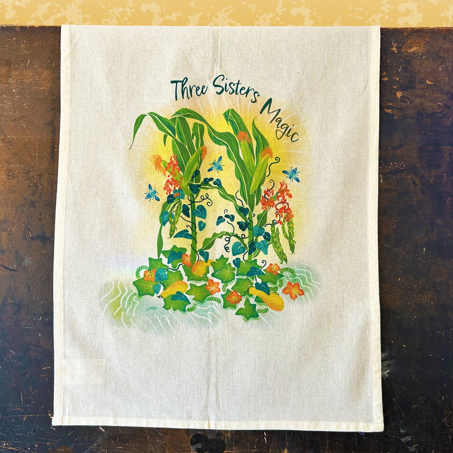 WHISPER OF TREES, Organic Tea Towel