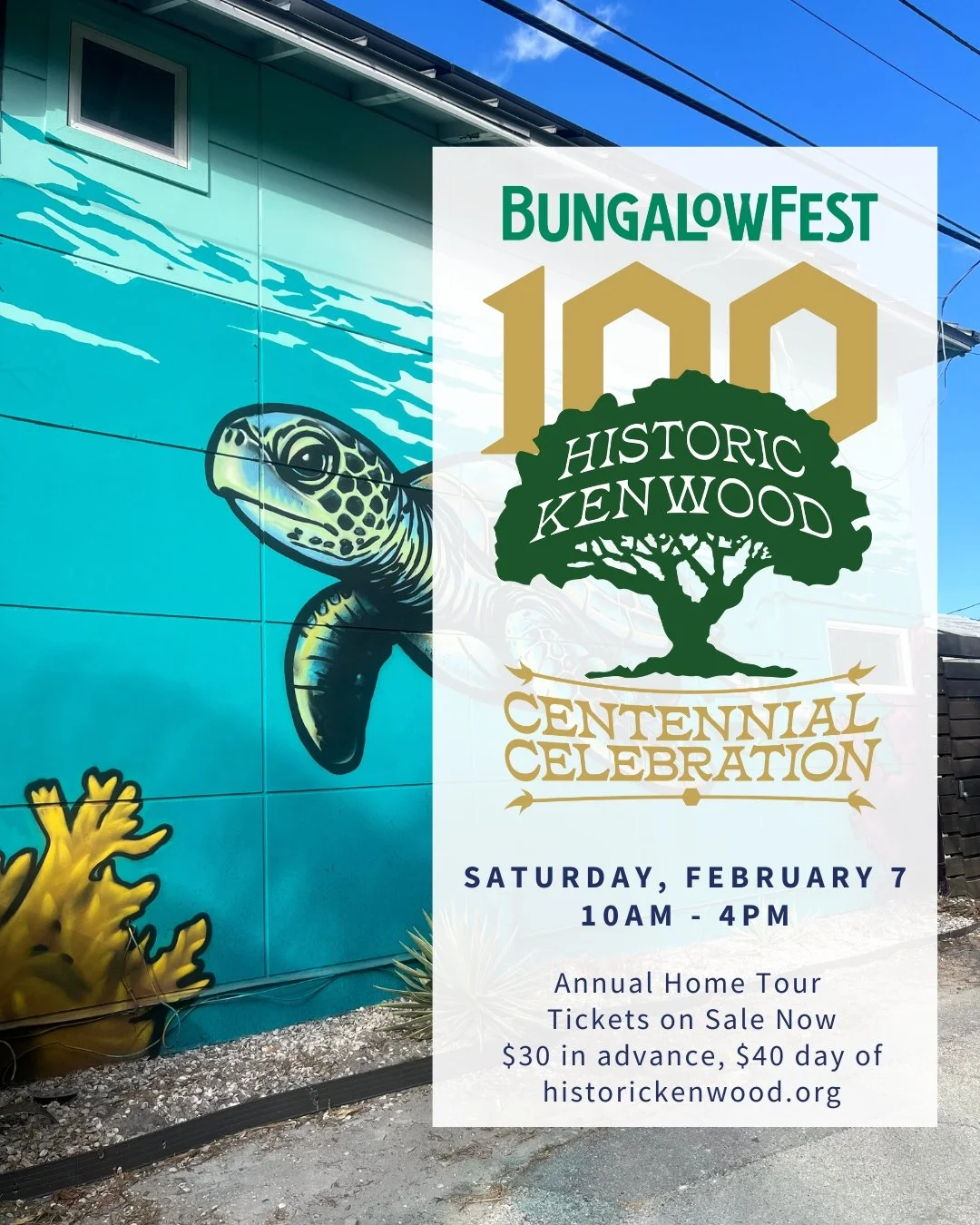 Historic Kenwood is always looking for ways to add art to our community for all to enjoy. In 2025, the Public Arts Committee launched our new mural program aimed at further empowering the local creative community. Homeowners provide the canvases, the