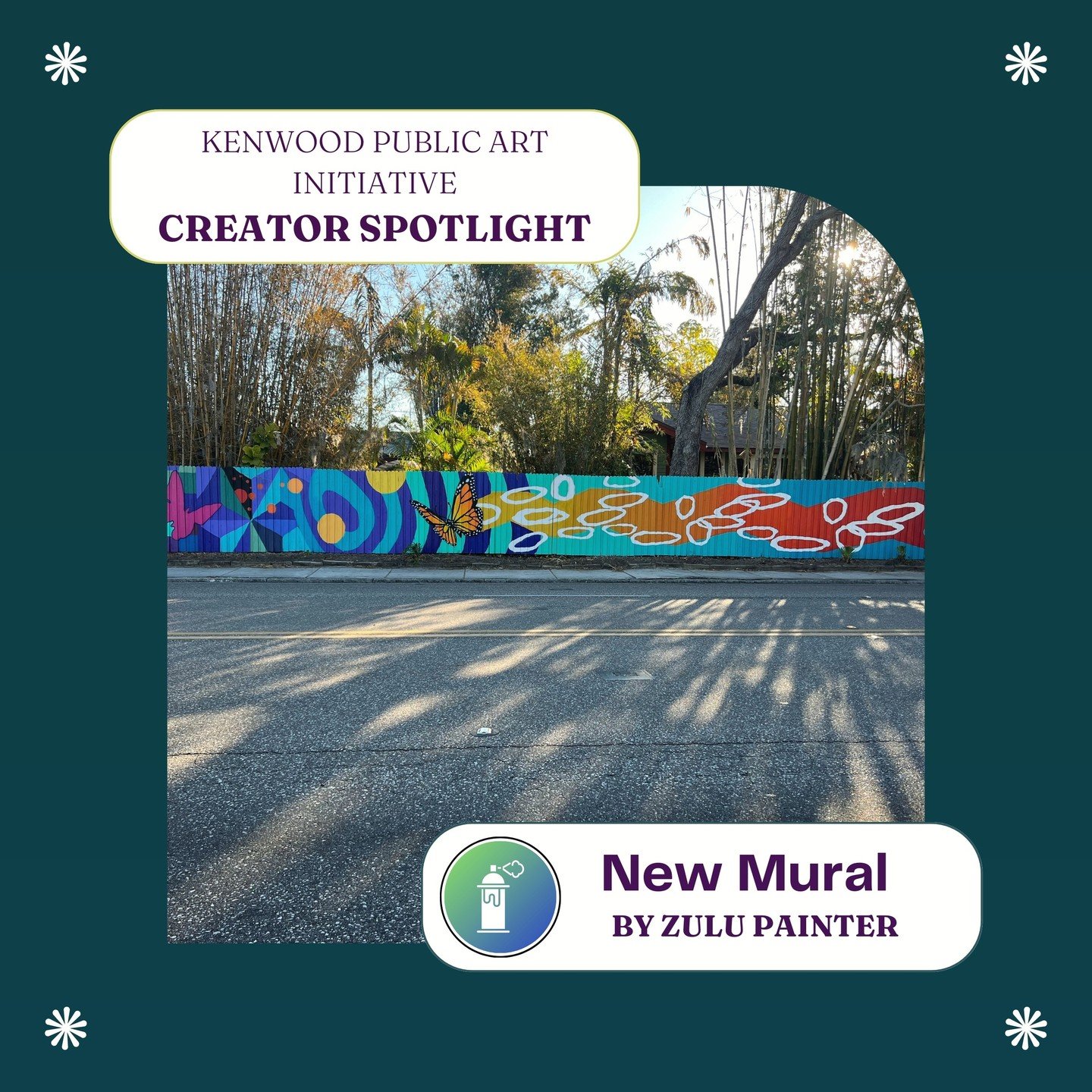 The Public Art Initiative is excited to announce the completion of our largest mural installation to date. At 70ft long, this new work by local artist Zulu Painter @zulupainter1 adds a vibrant energy to our neighborhood. Check it out at the intersect