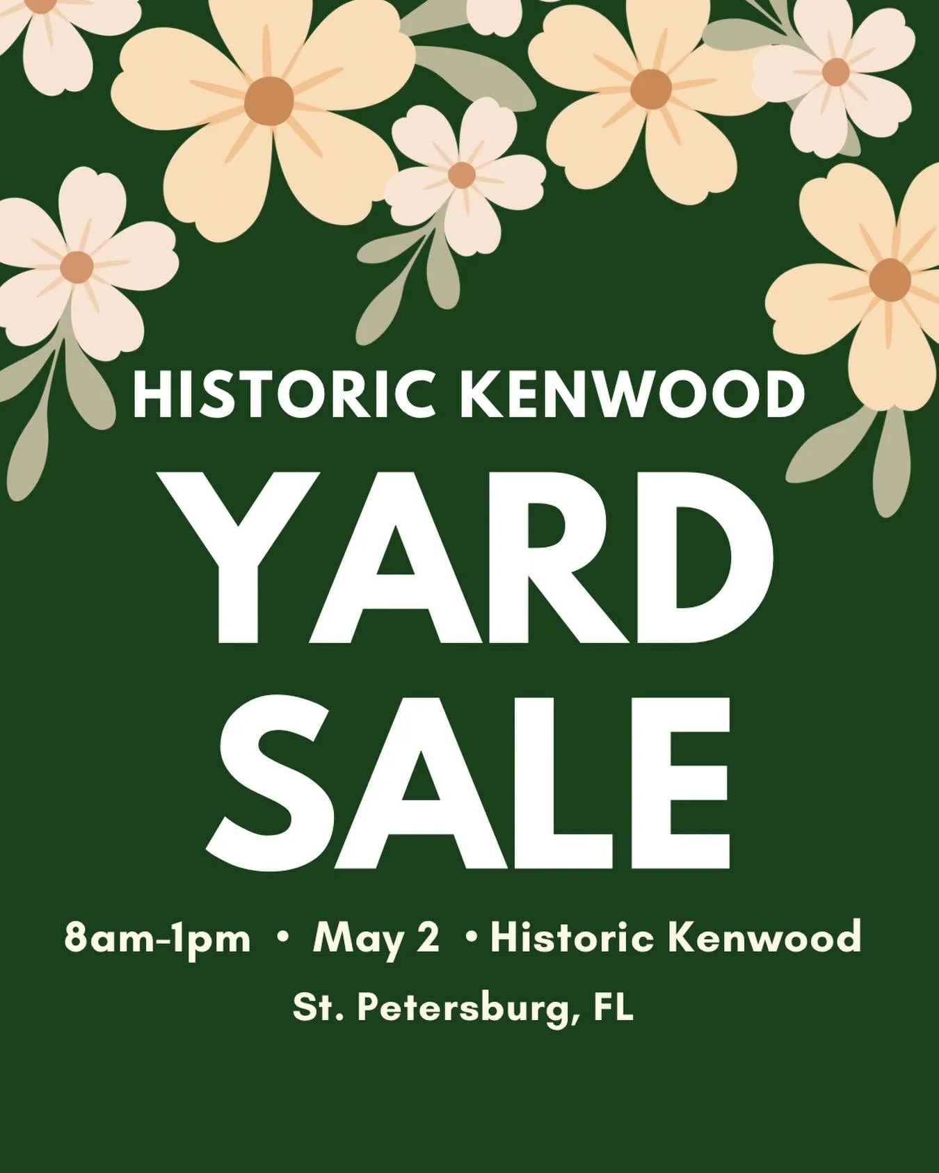 Tomorrow is the LAST DAY to get on the Yard Sale Map! 🗺️🫶
Don&rsquo;t miss your spot &mdash; head to our Story or the link in bio to sign up before it&rsquo;s too late.

The Historic Kenwood Yard Sale is Friday, May 2nd from 8AM&ndash;1PM and we&rs