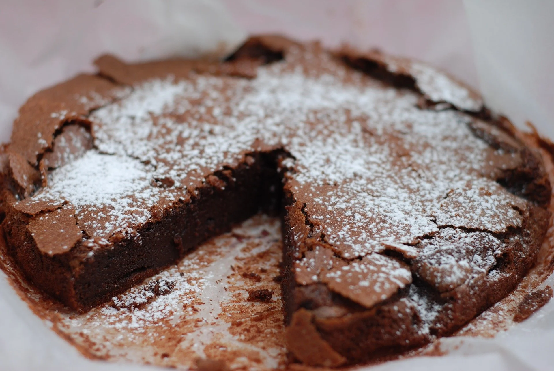 Italian molten lava chocolate cake