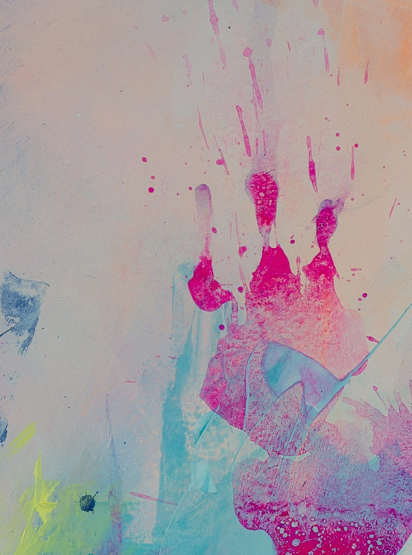 Detail of seascape art