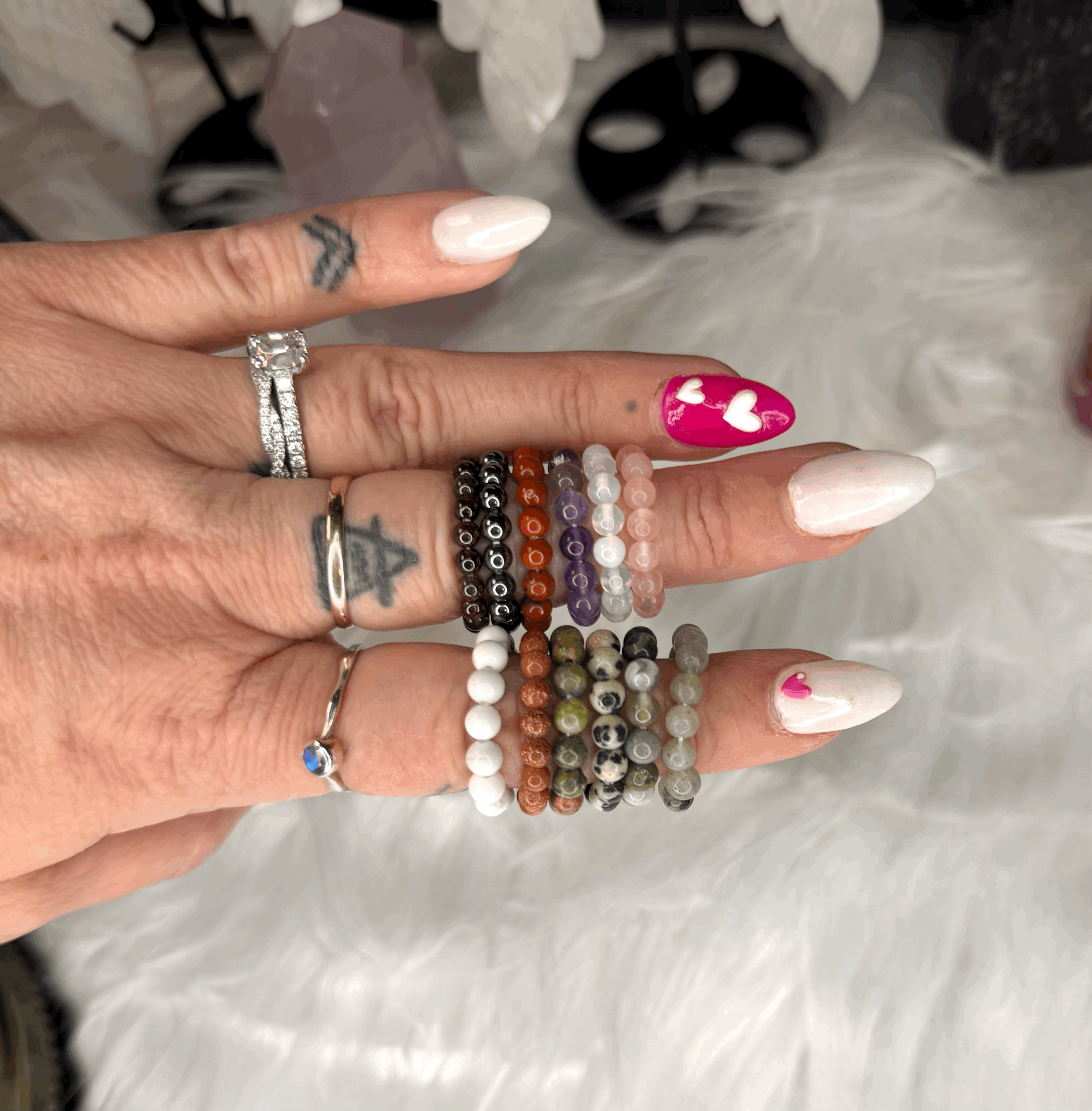 Gemstone Stretchy Ring