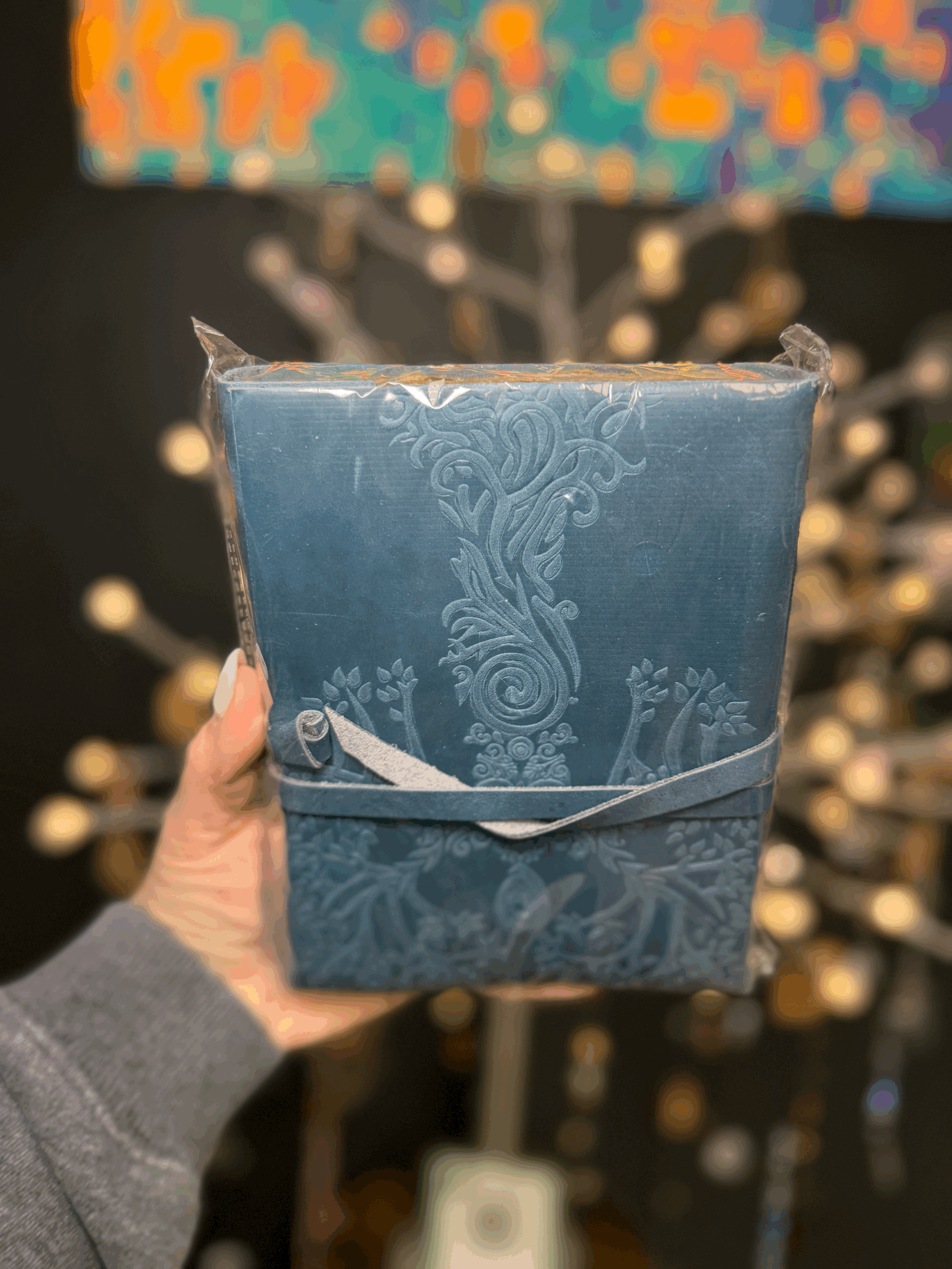 Blue Suede Goddess Tree Journal