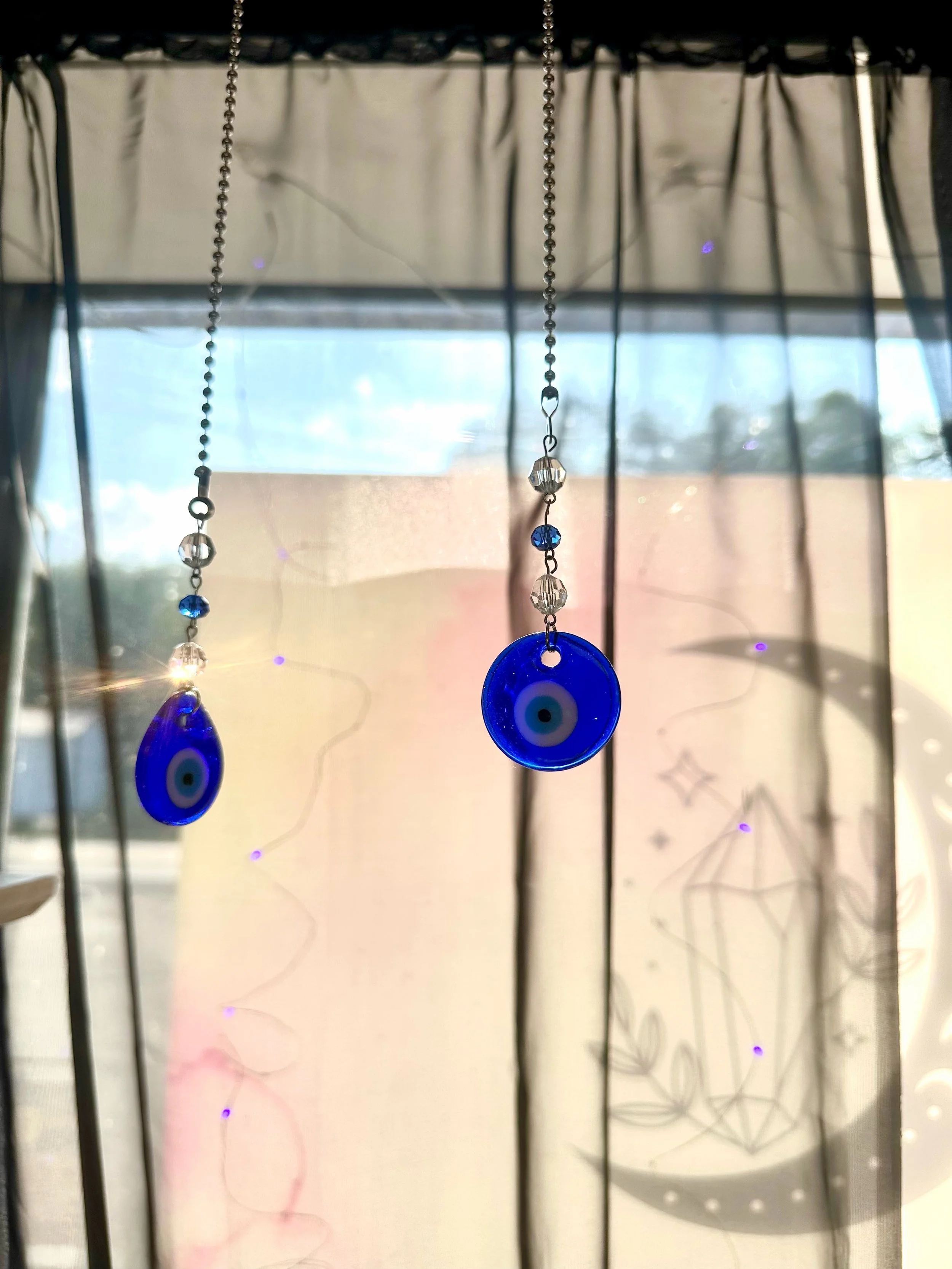 Evil Eye Sun Catcher Fan Pull
