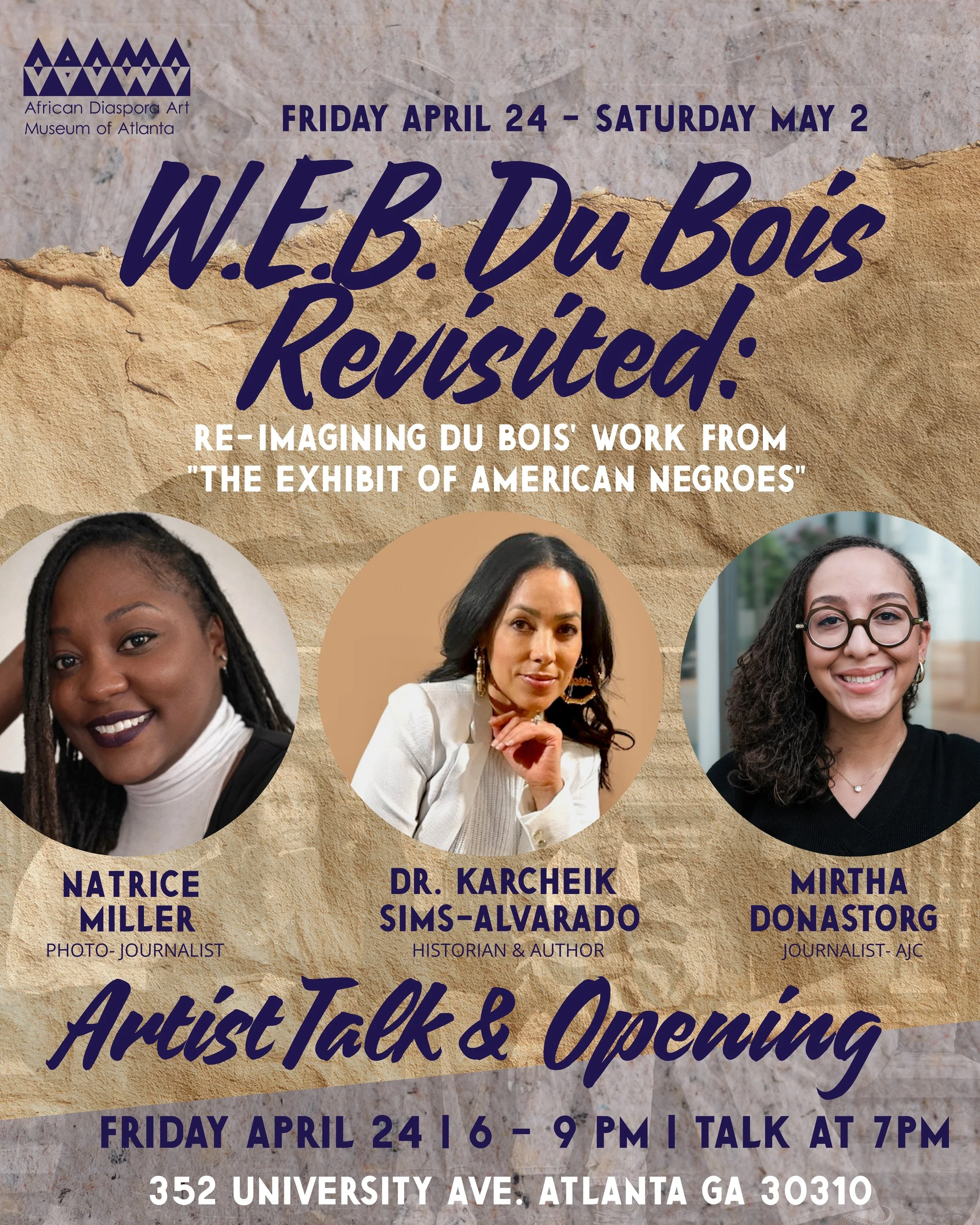 W.E.B. Du Bois Revisited: Reimagining Du Bois’ Exhibit of American Negroes Artist Talk & Opening Reception