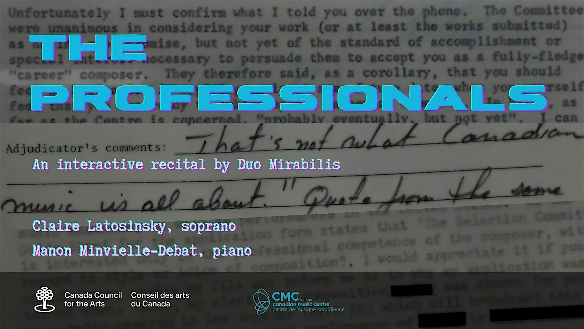 The Professionals: An Interactive Recital