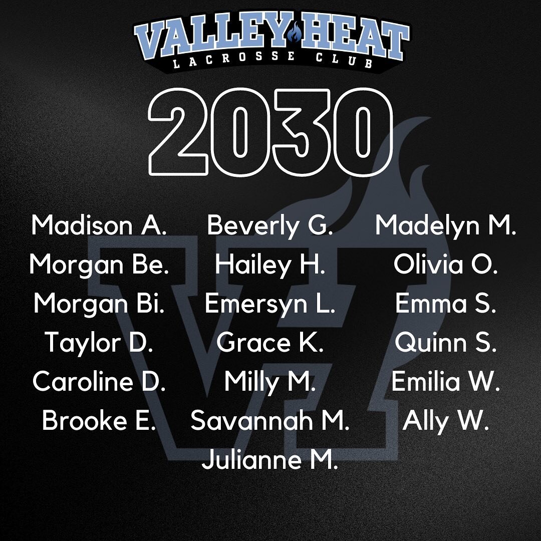 Day 2 Team Appreciation post goes to&hellip;

VH 2030s!

Your coaches are in awe of your skills, knowledge, and growth in the sport and your ability to push and support one another. This group was able to make every second of the season competitive A