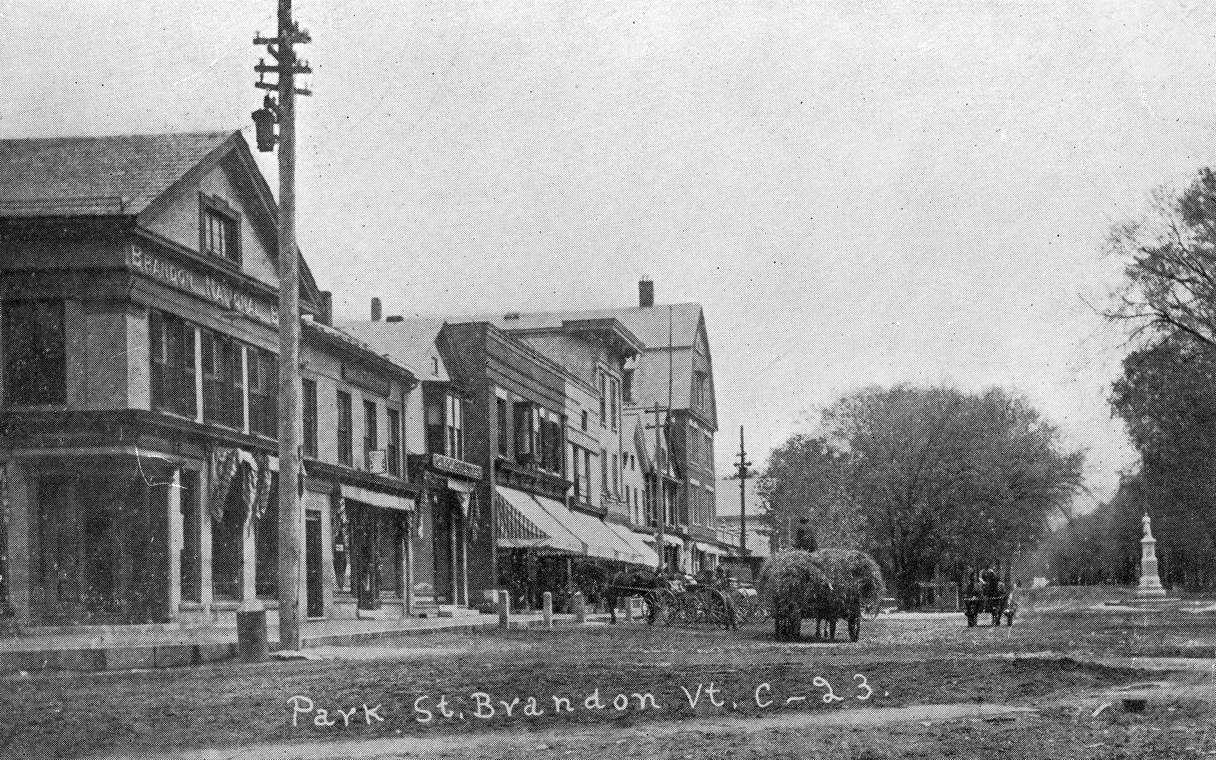Hay wagon on Park St.