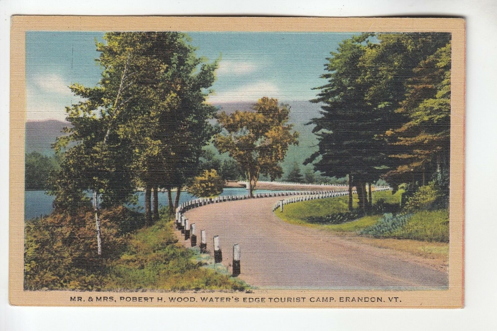 Post Card of Jones Pond Route 7 south