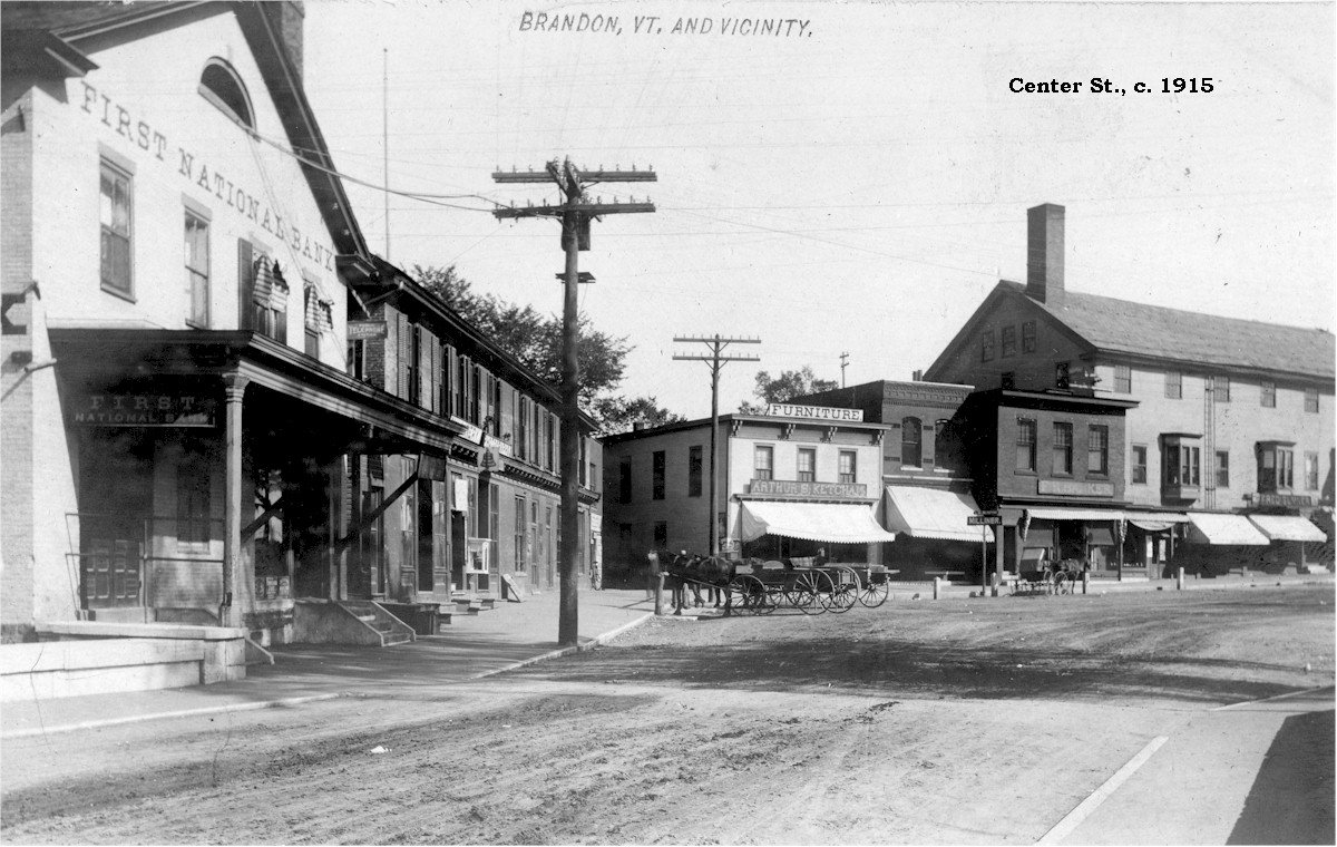 Looking east up Center St.