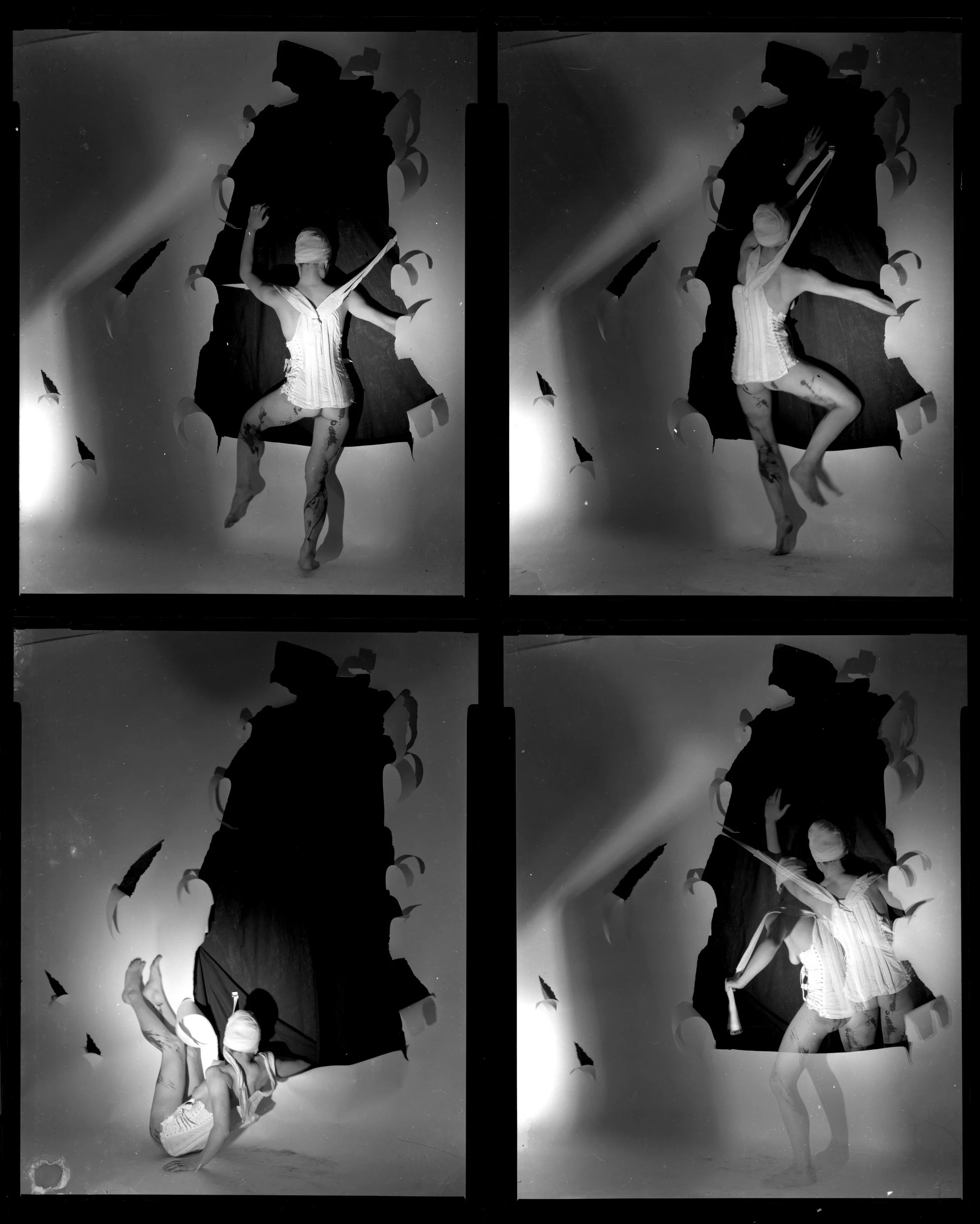 Untitled B&W 4x5" Contact Sheet (1981)