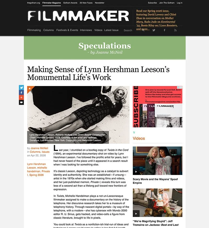 Screencap of Filmmaker Magazine article by Joanne McNeil