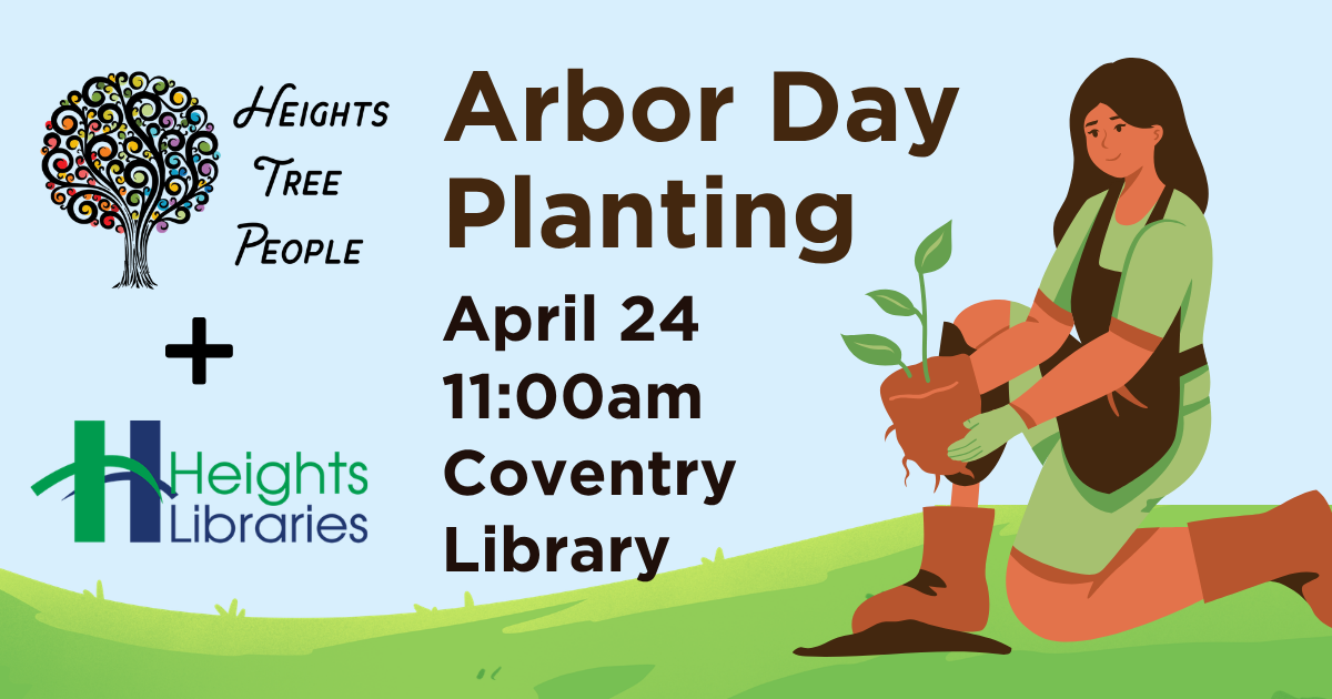 Arbor Day Planting with Heights Libraries