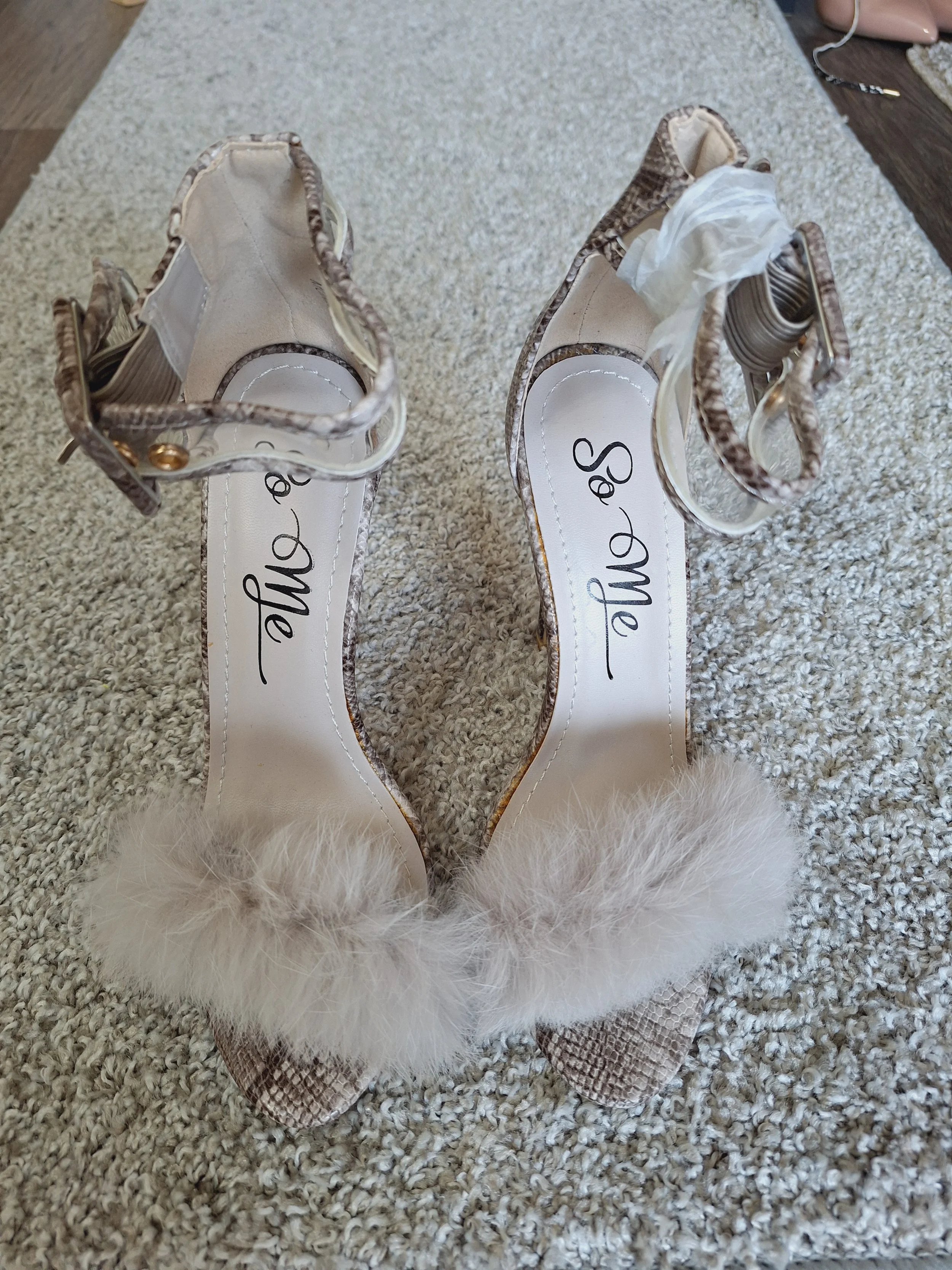 So Me Faux Fur Snake Skin