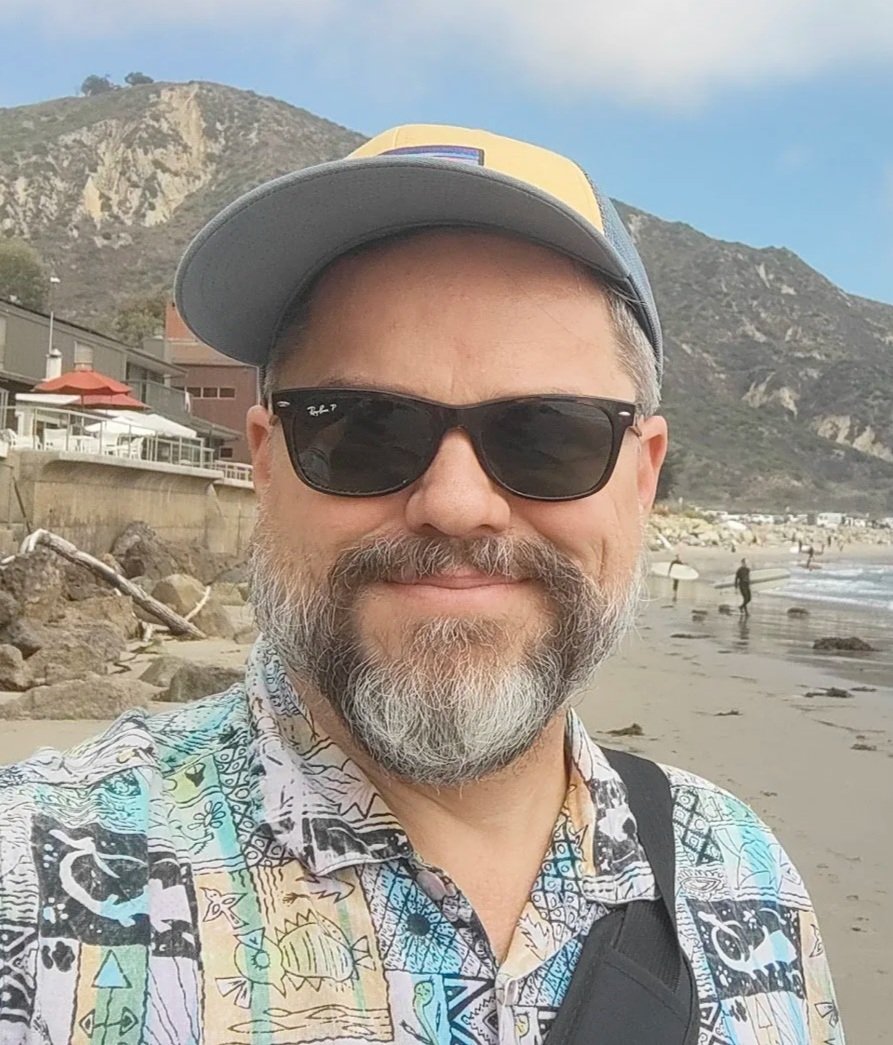 Kirk at the beach
