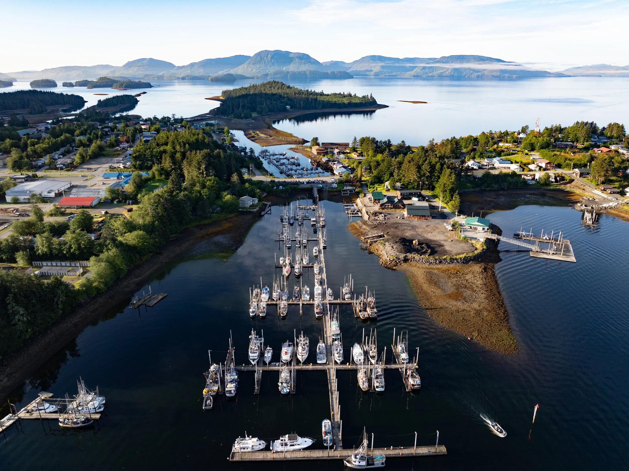 Aerial of Craig, Alaska
