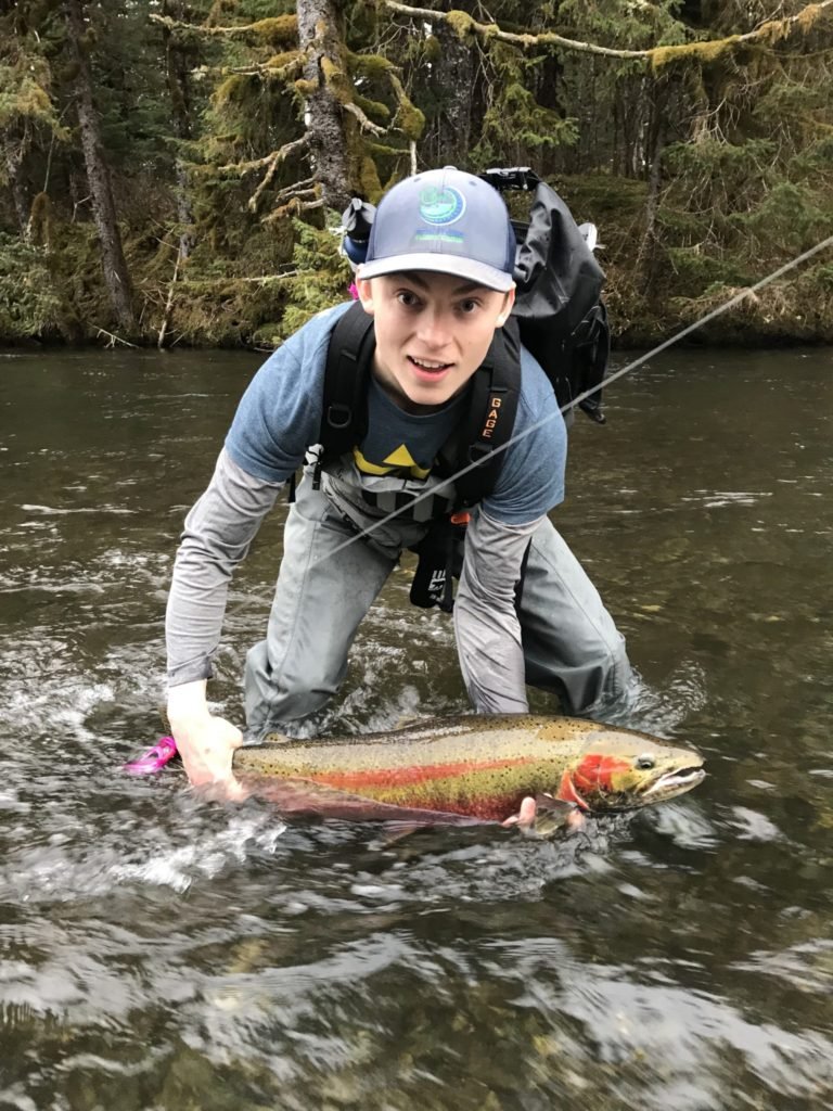 Hunting for fish in Alaska's steelhead bearing rivers and streams