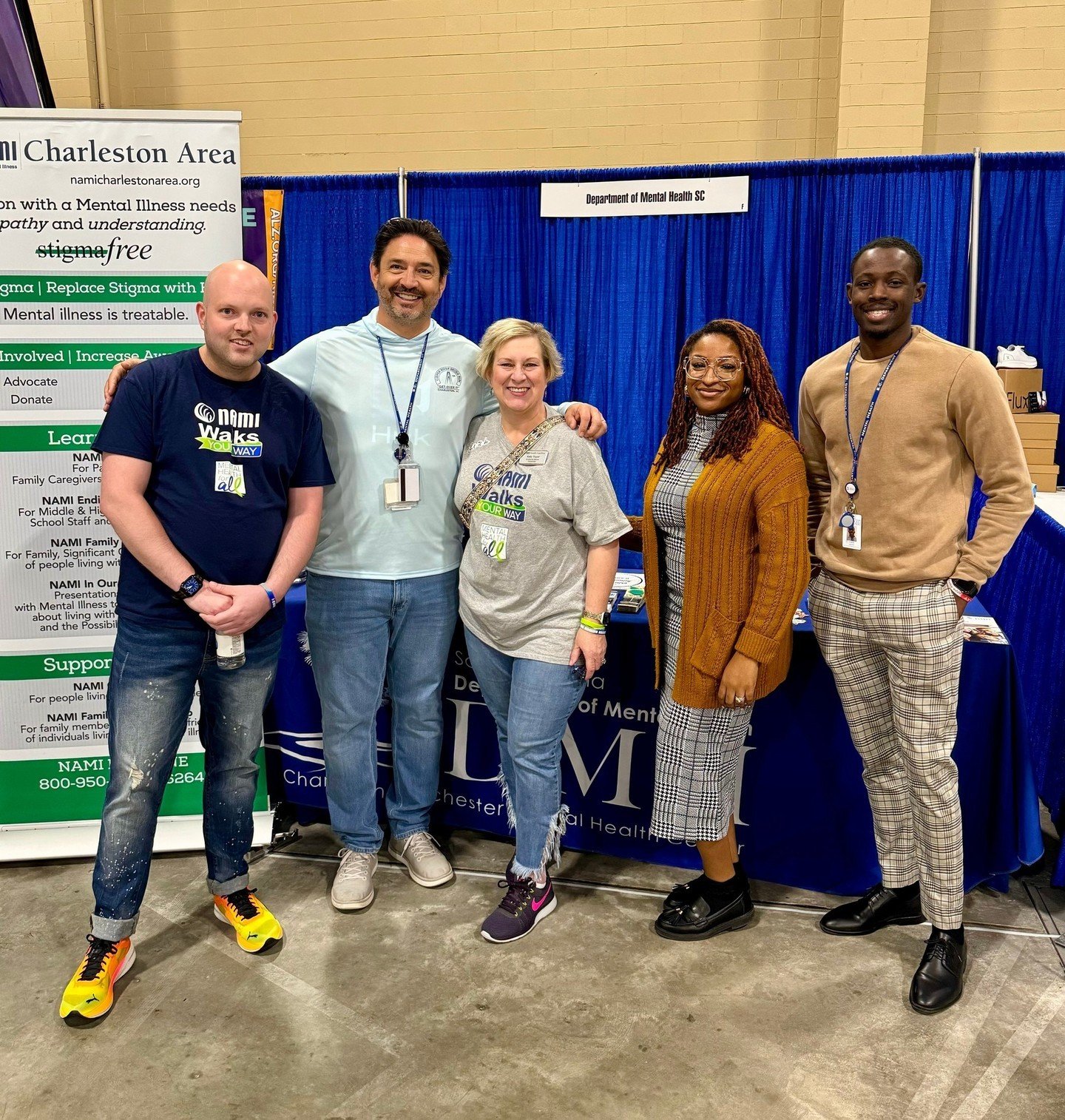 Alex McAbee &amp; Kelly Troyer alongside with the incredible staff from Charleston Dorchester Mental Health at the Cooper River Bridge Run Expo!⁠
⁠
Together, we shared resources, spread awareness, and fostered conversations about mental health. Let's